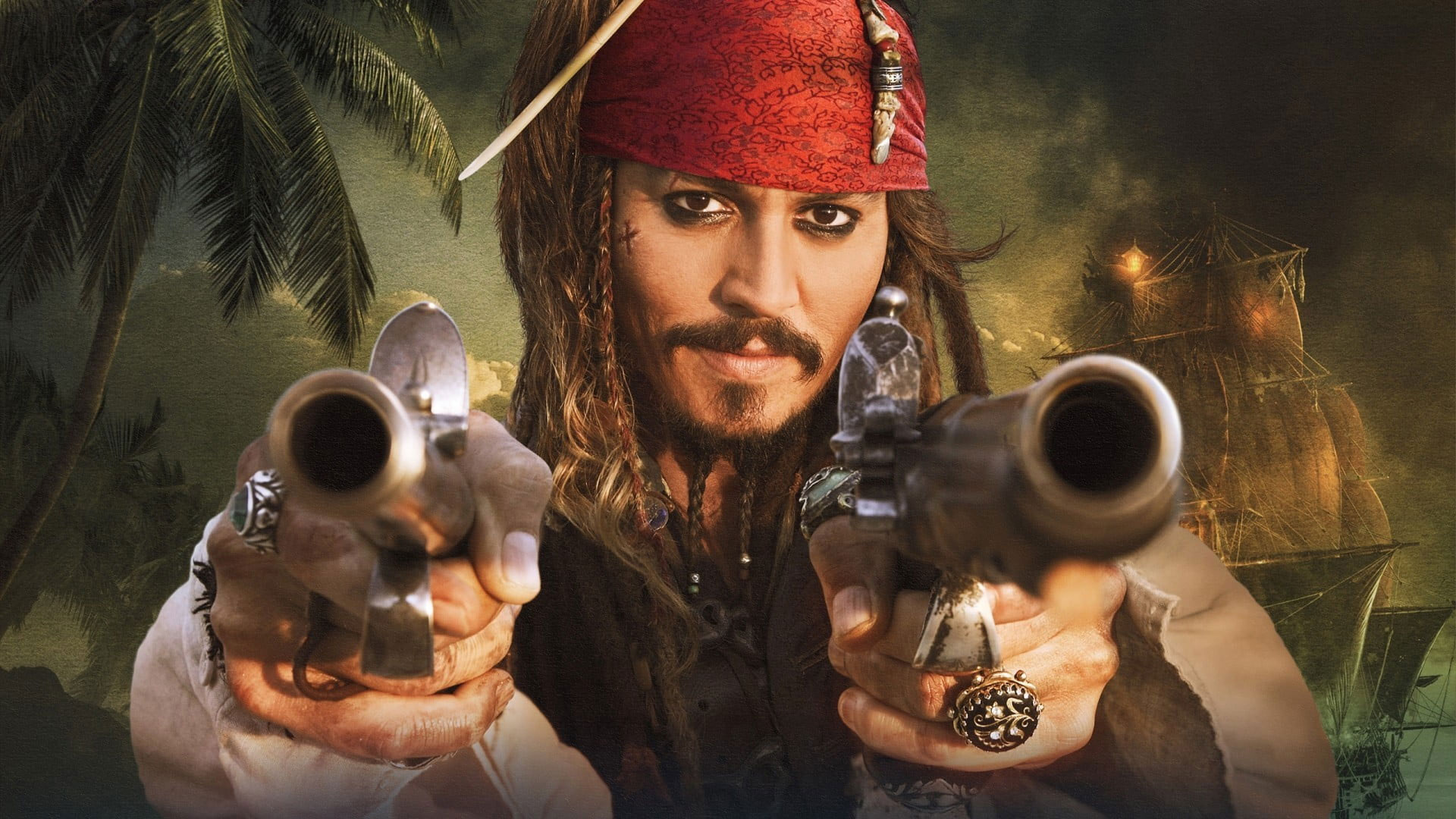 Jack Sparrow con pistole, 1920x1080 Full HD 1080p, Desktop