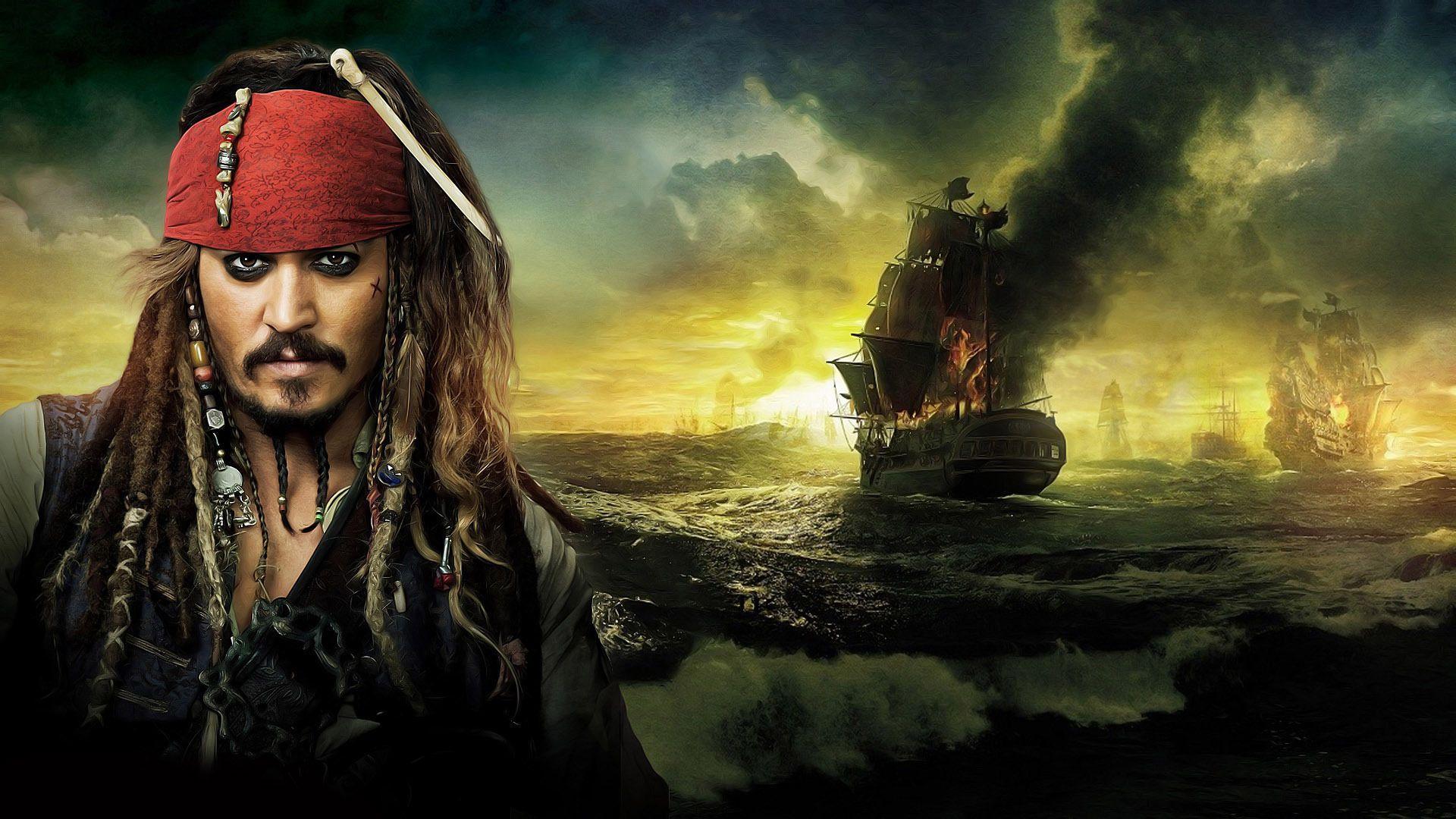 Jack Sparrow nave pirata mare, 1920x1080 1080p, PC Desktop