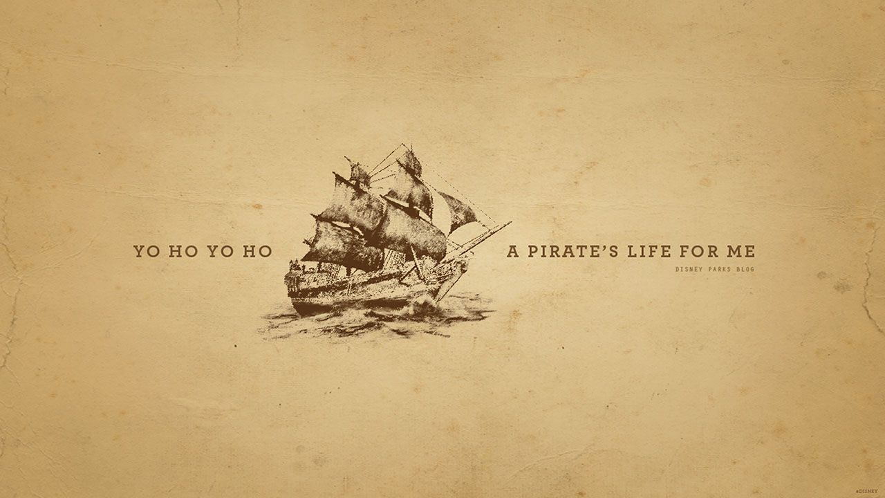 Nave pirata schizzo seppia, 1280x720 HD, Desktop