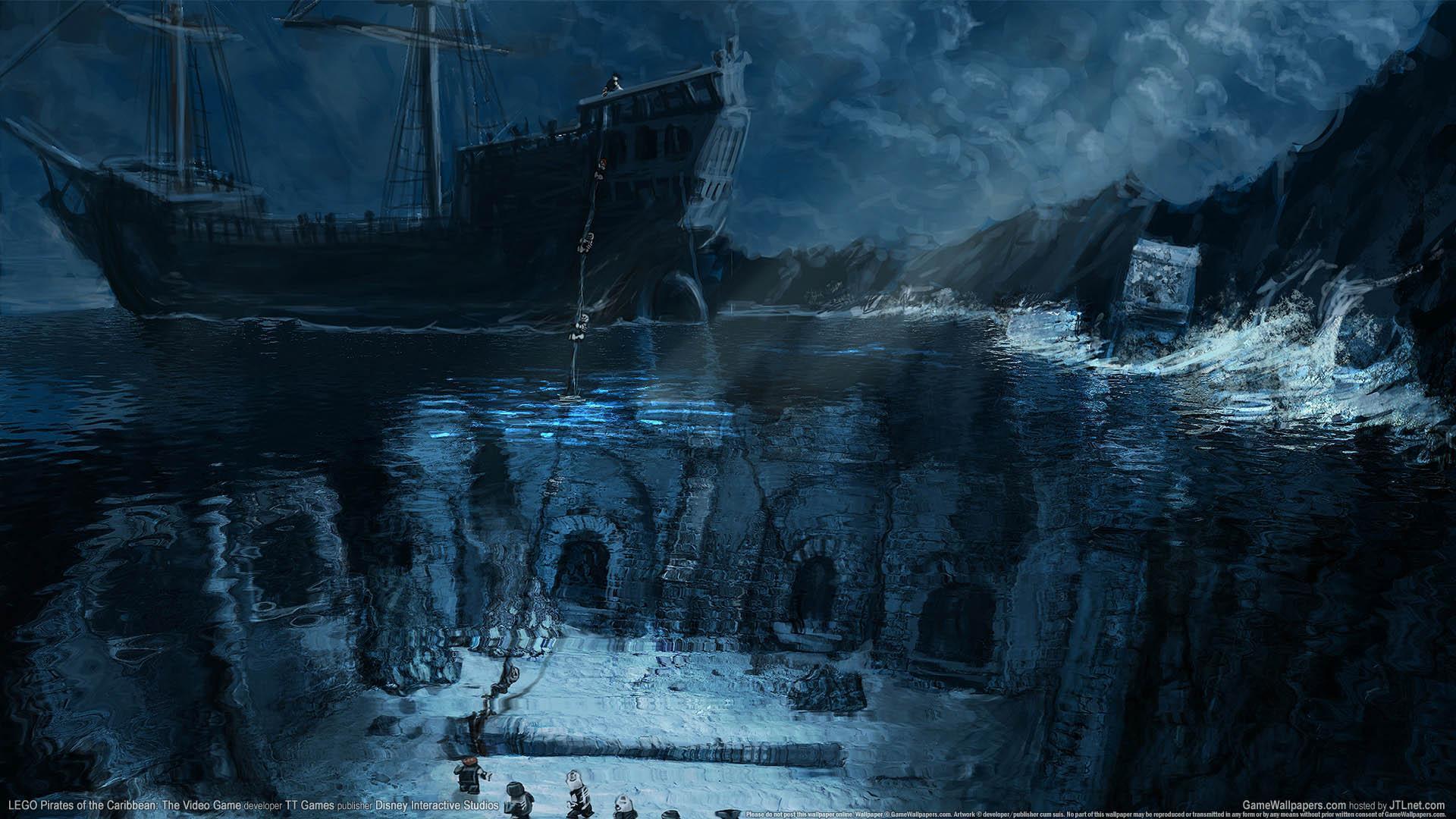 Nave pirata notturna baia, 1920x1080 Full HD 1080p, PC Desktop