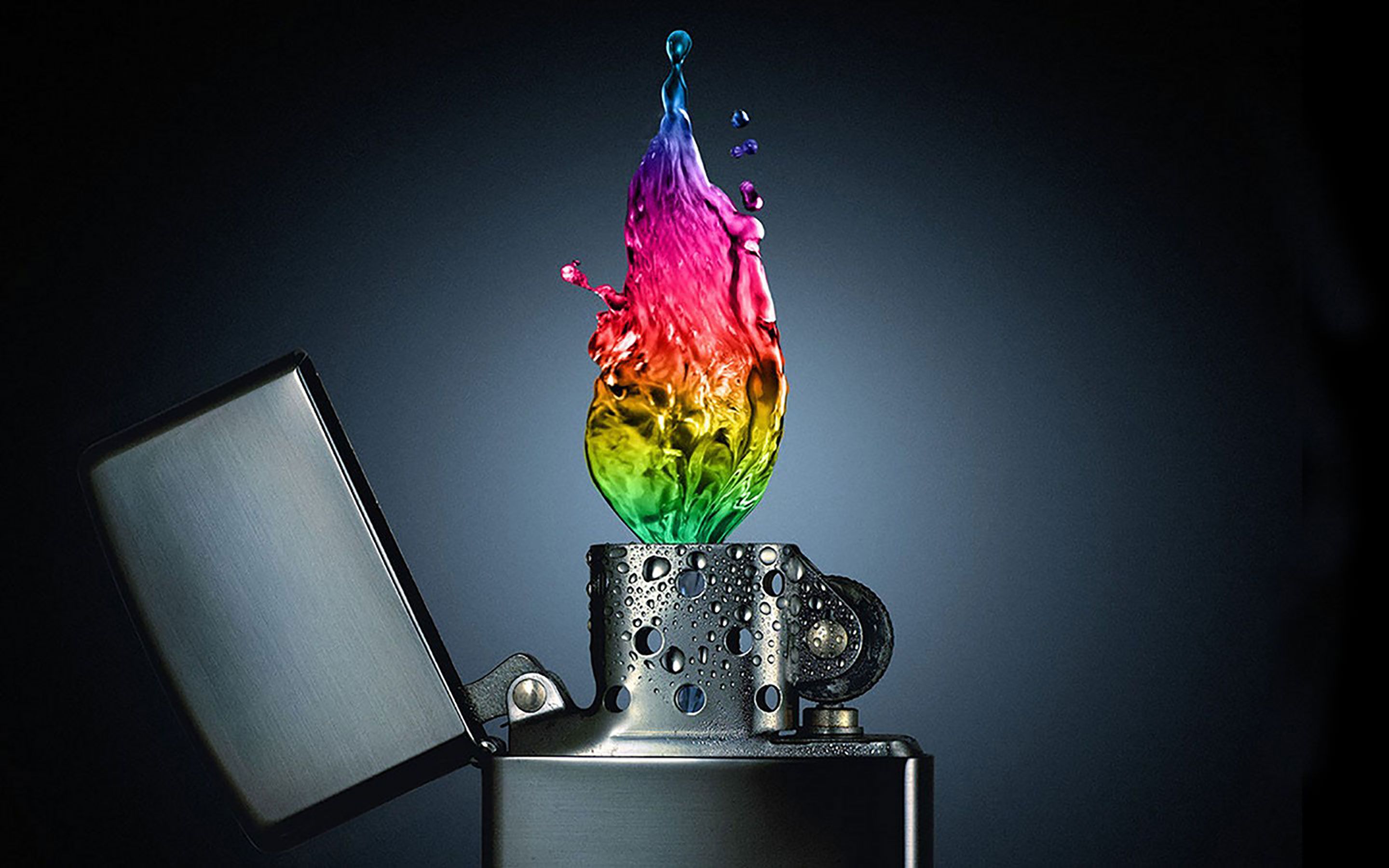 Accendino con fiamma arcobaleno, 2880x1800 WQXGA, MacBook Pro