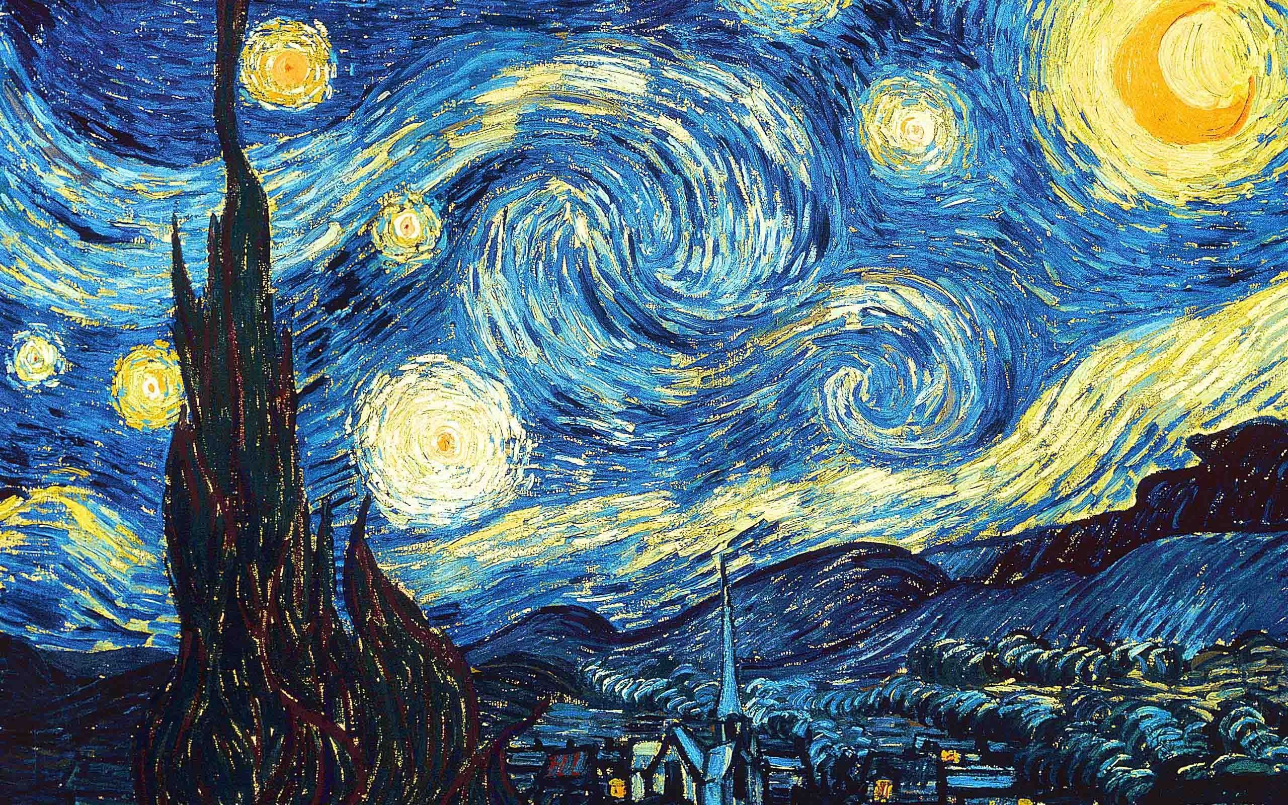 Notte stellata Van Gogh, 2560x1600 WQXGA, Desktop