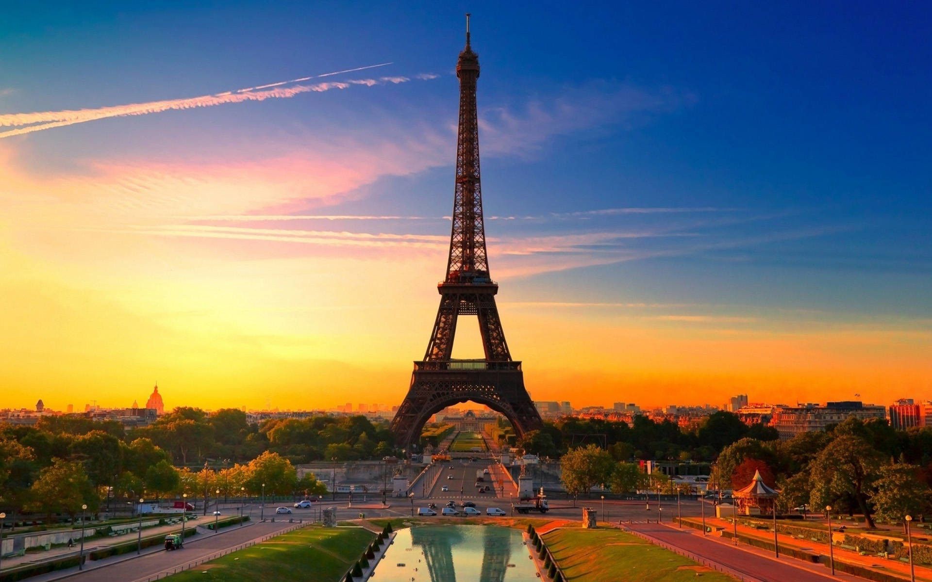 Torre Eiffel al tramonto, 1920x1200 WUXGA, PC Desktop