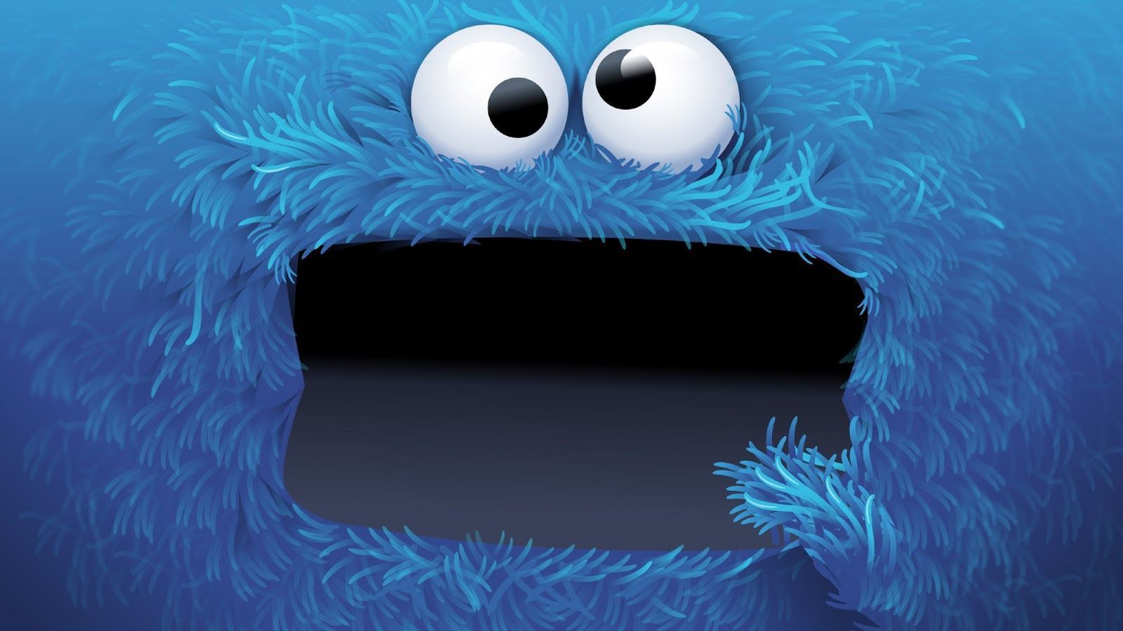Cookie Monster peloso blu, 1600x900 HD, Desktop