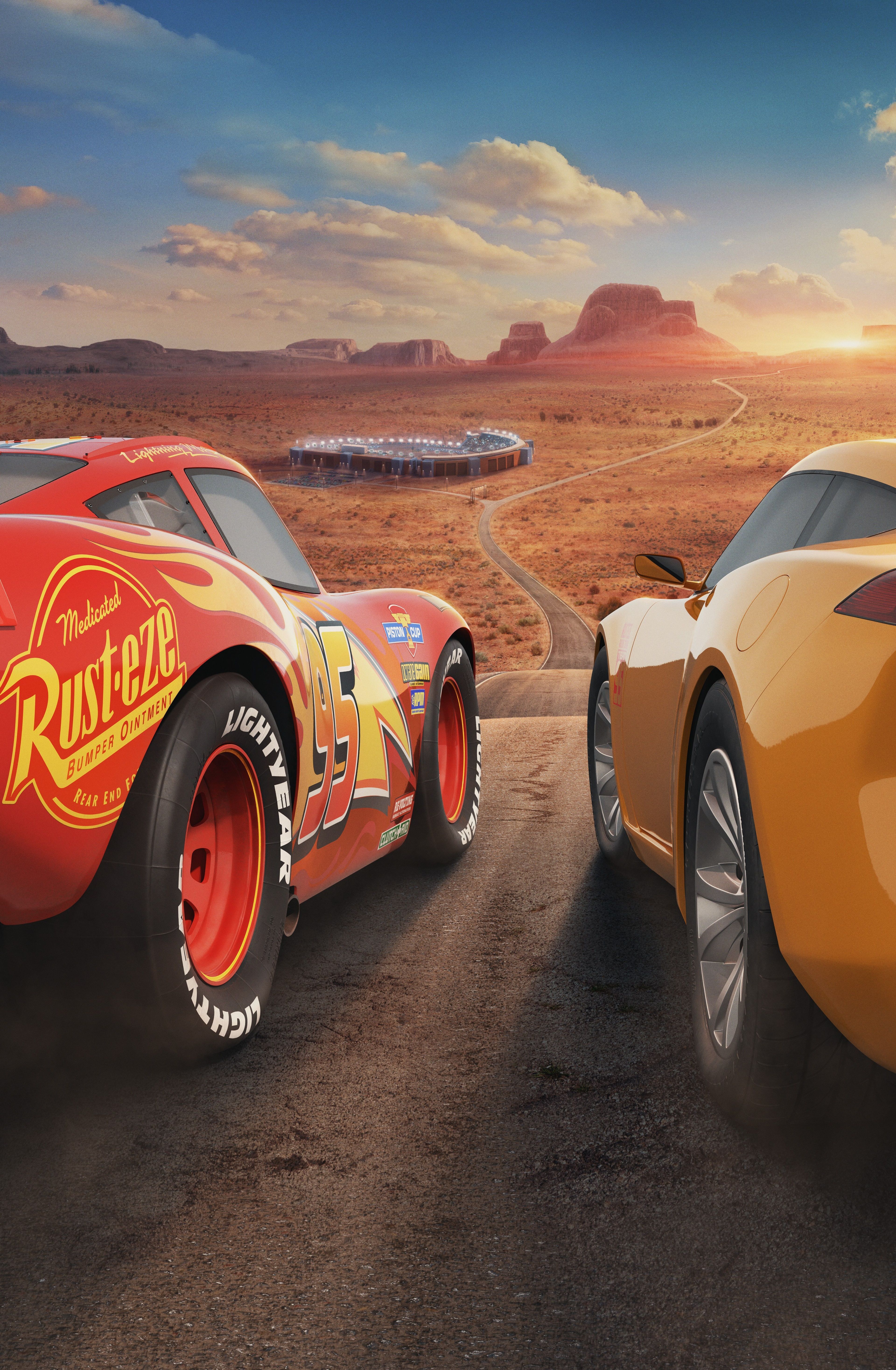 Saetta McQueen e Cruz Ramirez, Pixar, 3840x5869 Full HD Verticale, Smartphone