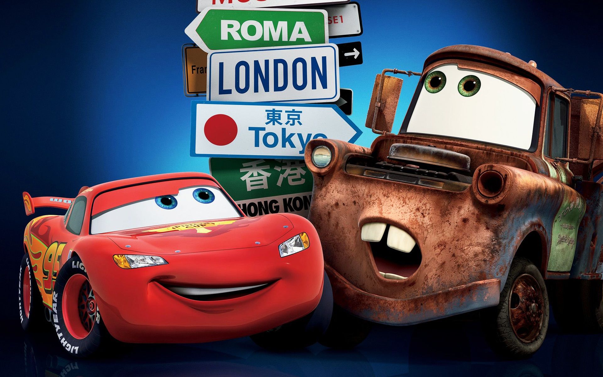 Saetta McQueen e Cricchetto Cars, 1920x1200 WUXGA, Desktop