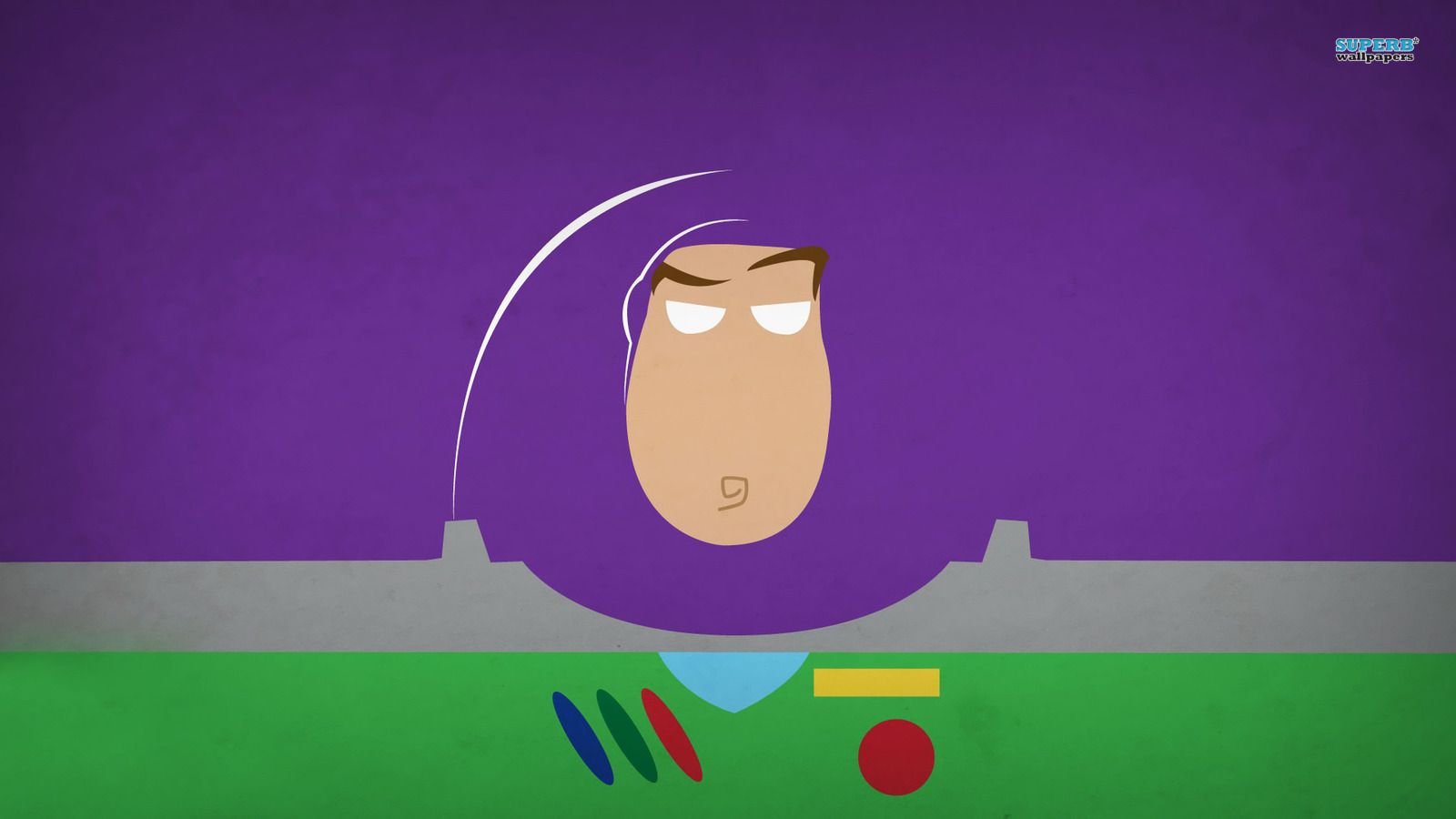 Buzz Lightyear Toy Story minimalista, Pixar, 1600x900 HD Ready, PC