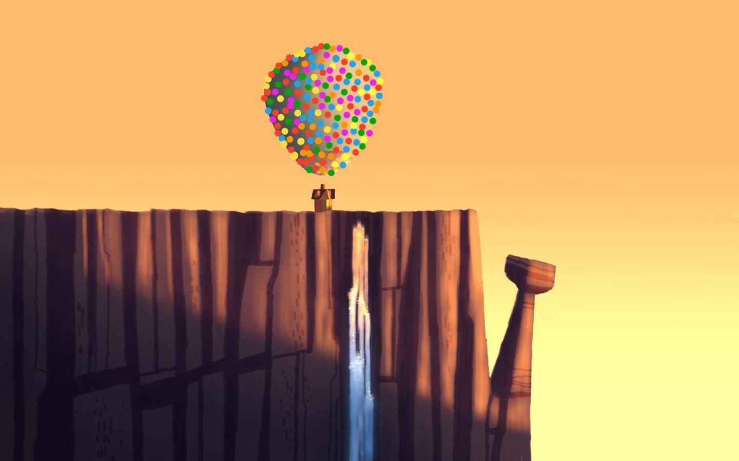 Casa volante palloncini Up, 1440x900 720p, Laptop