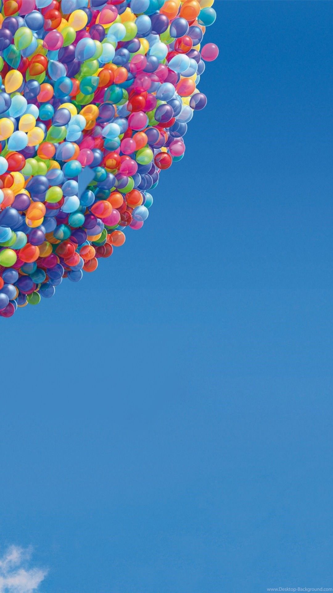 Palloncini colorati film Up, 1080x1920 Full HD Verticale, iPhone