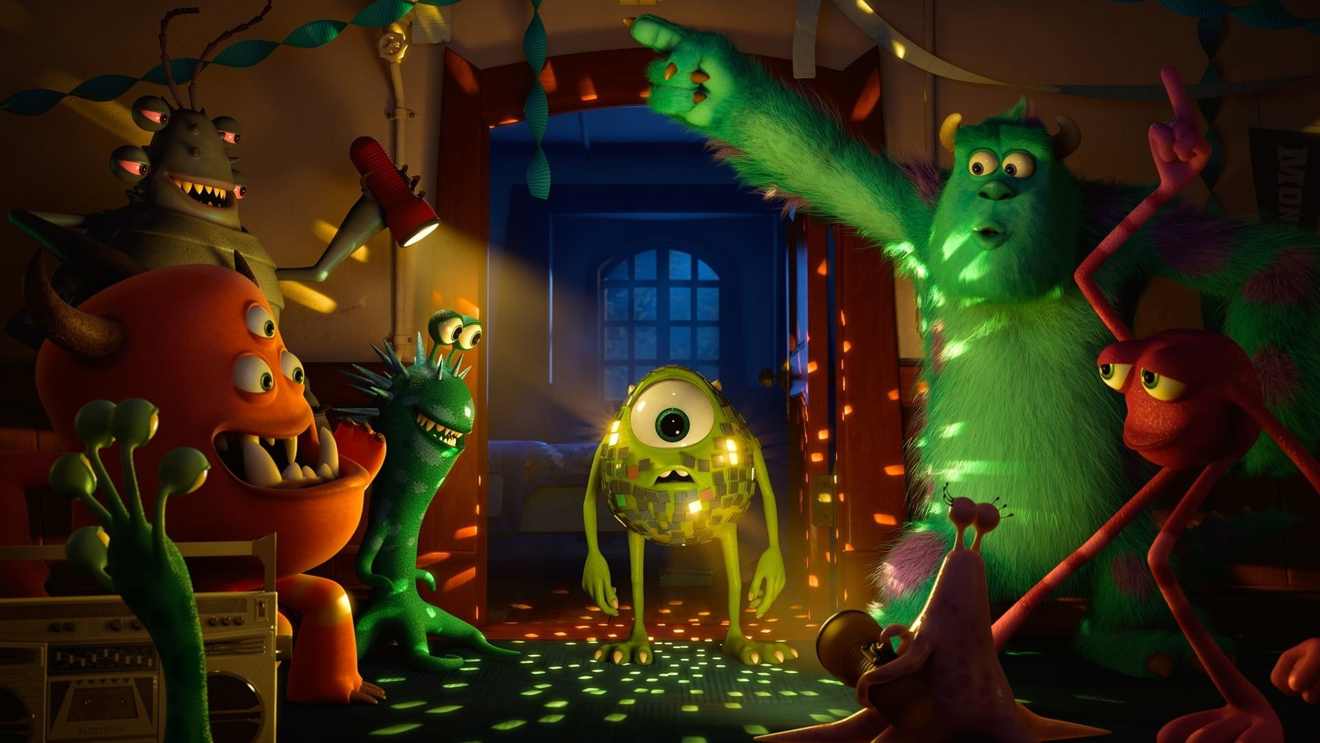 Monsters Inc scena Pixar, Disney Pixar, 1920x1080 1080p, PC