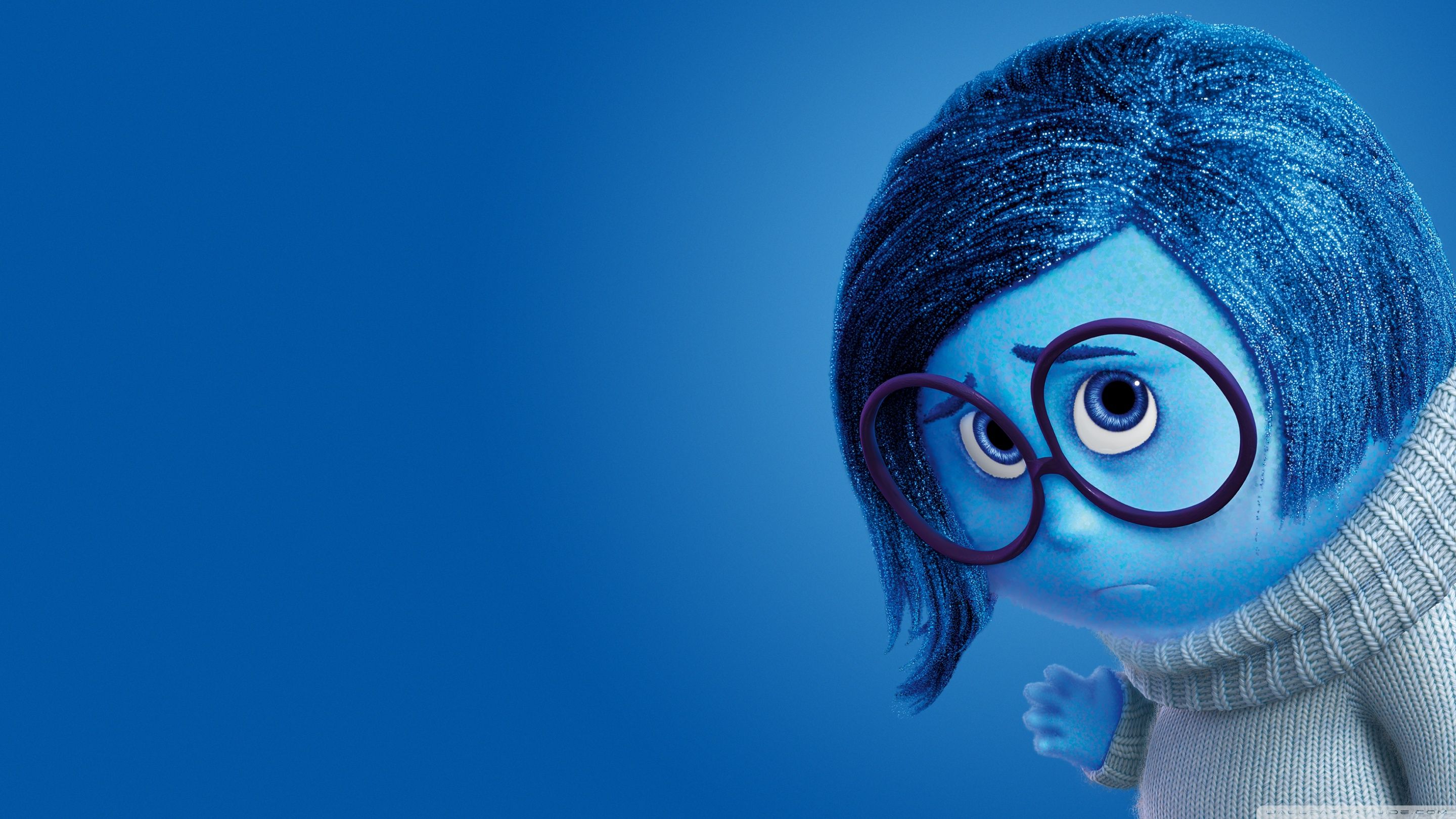 Tristezza, Inside Out, Pixar, 2880x1620 2K+, Monitor Gaming