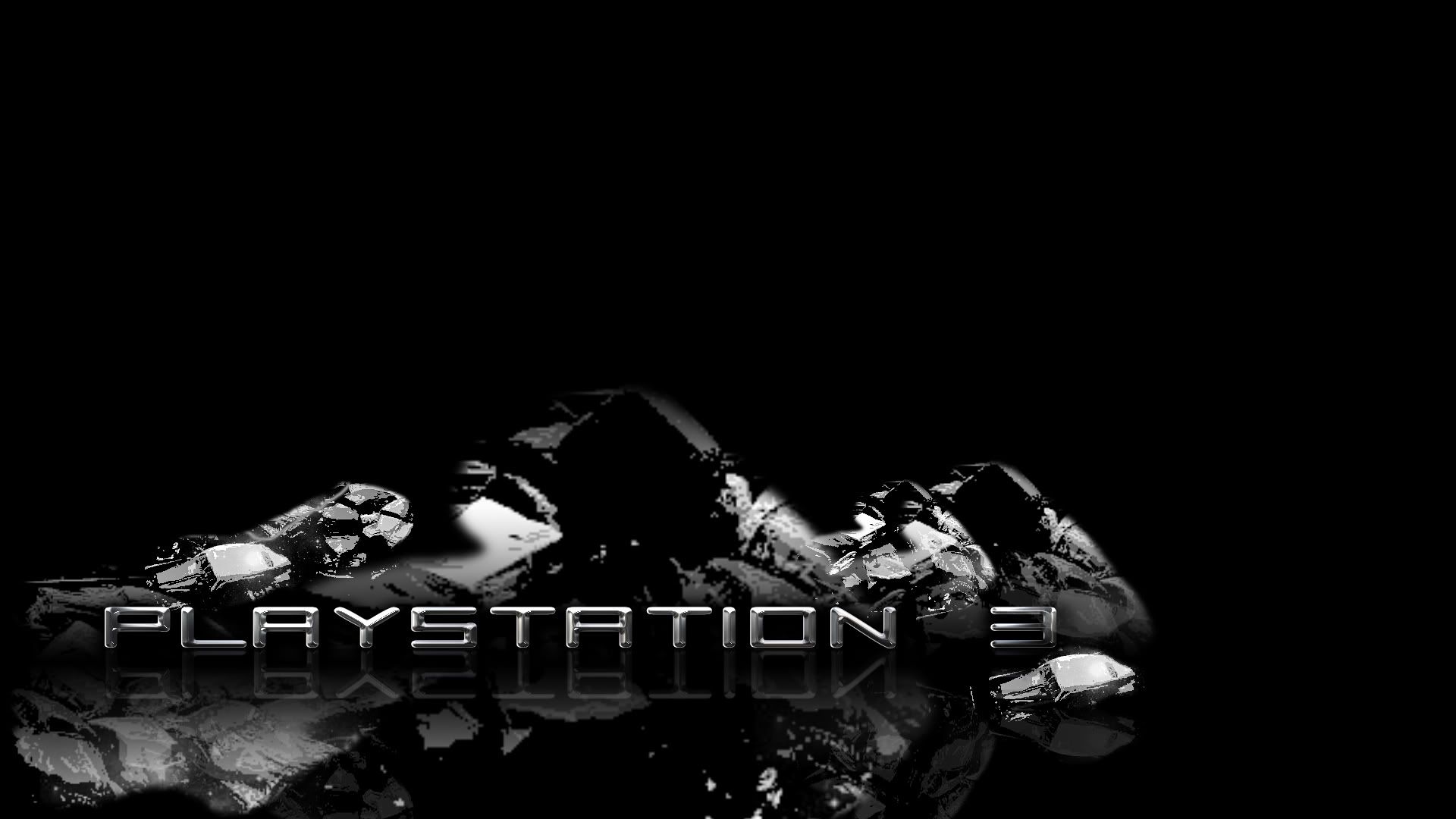 Logo PS3 linee rosse, 1600x900 900p, PC
