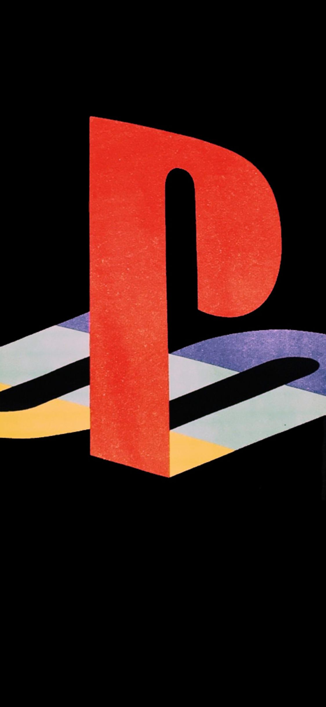 Logo PlayStation su sfondo nero, 1125x2436 Full HD Verticale, iPhone Plus