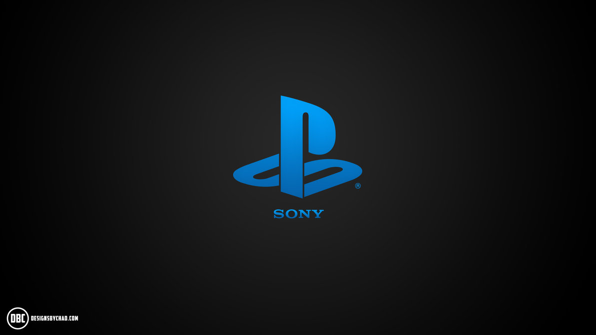 Logo PlayStation blu, sfondo nero, 1191x670 HD, PC