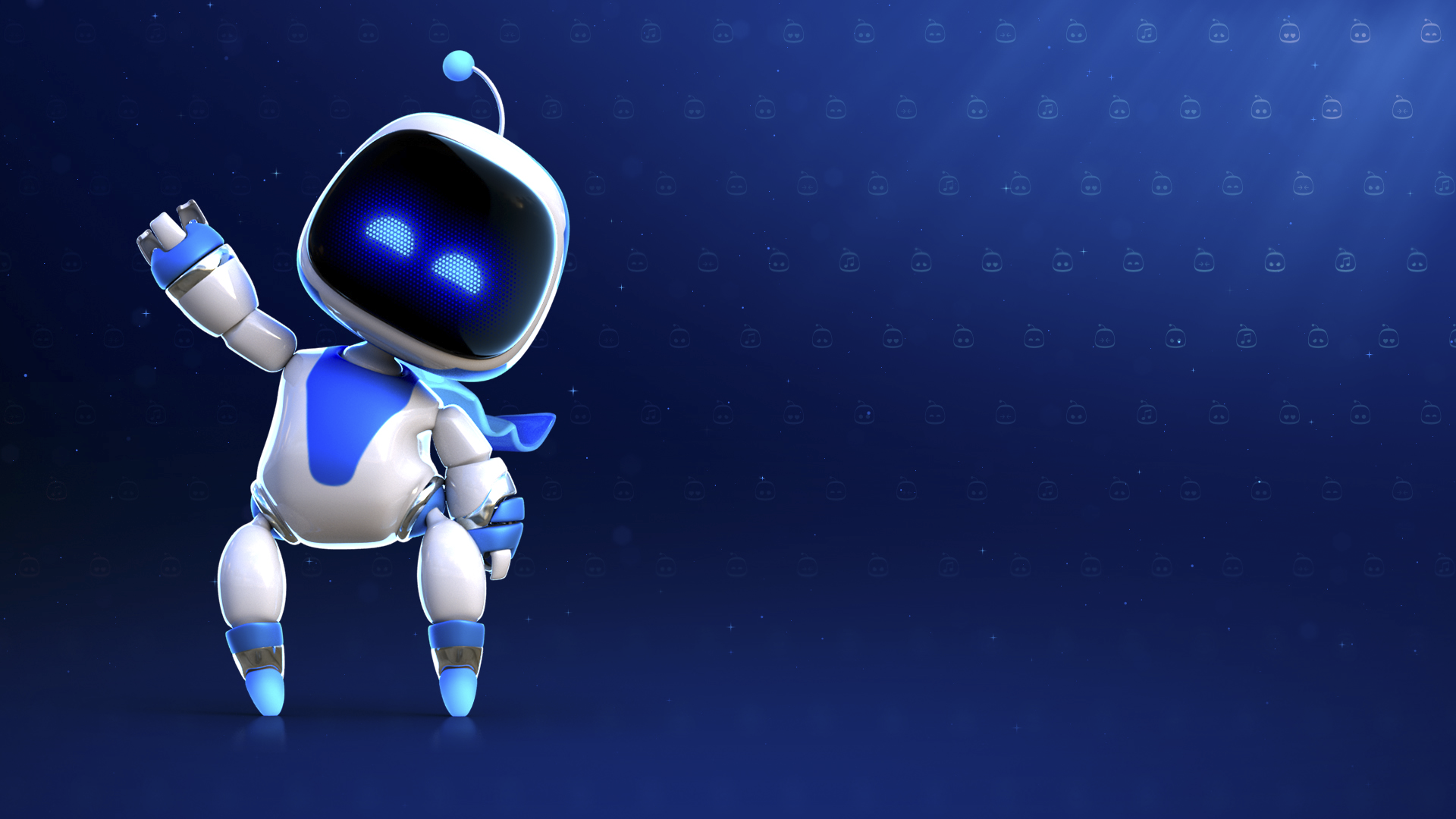 Astro Bot PlayStation robot blu, 1920x1080 Full HD, PC Desktop