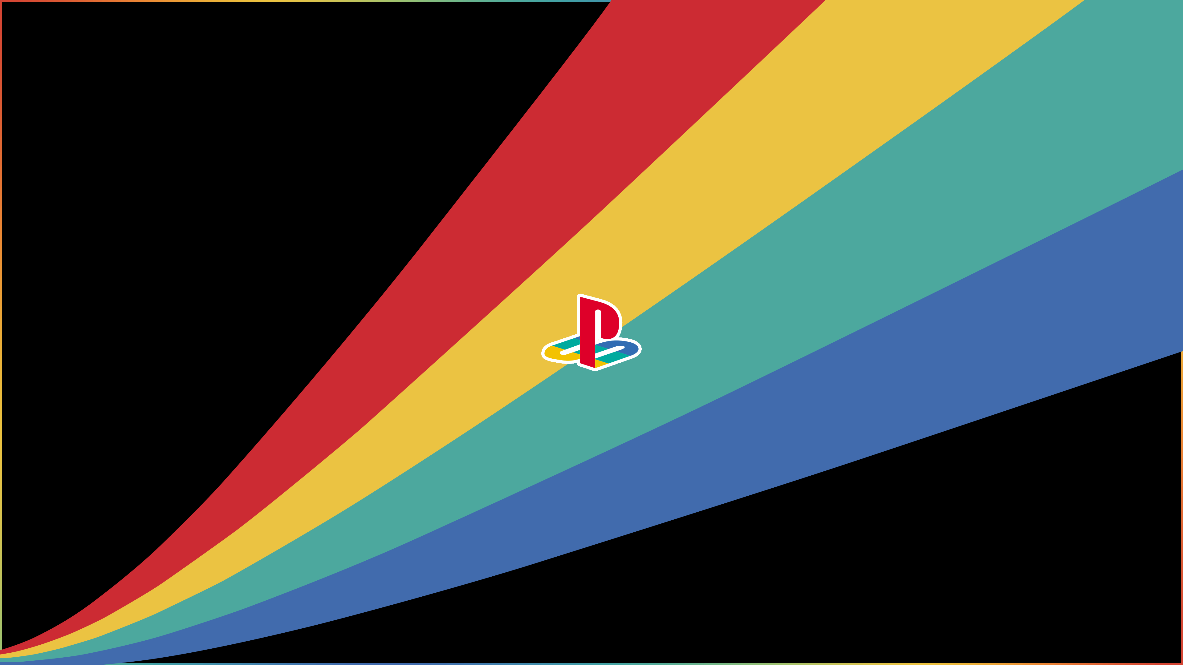 Logo PlayStation retro colorato, 3840x2160 Ultra HD, Monitor 4K