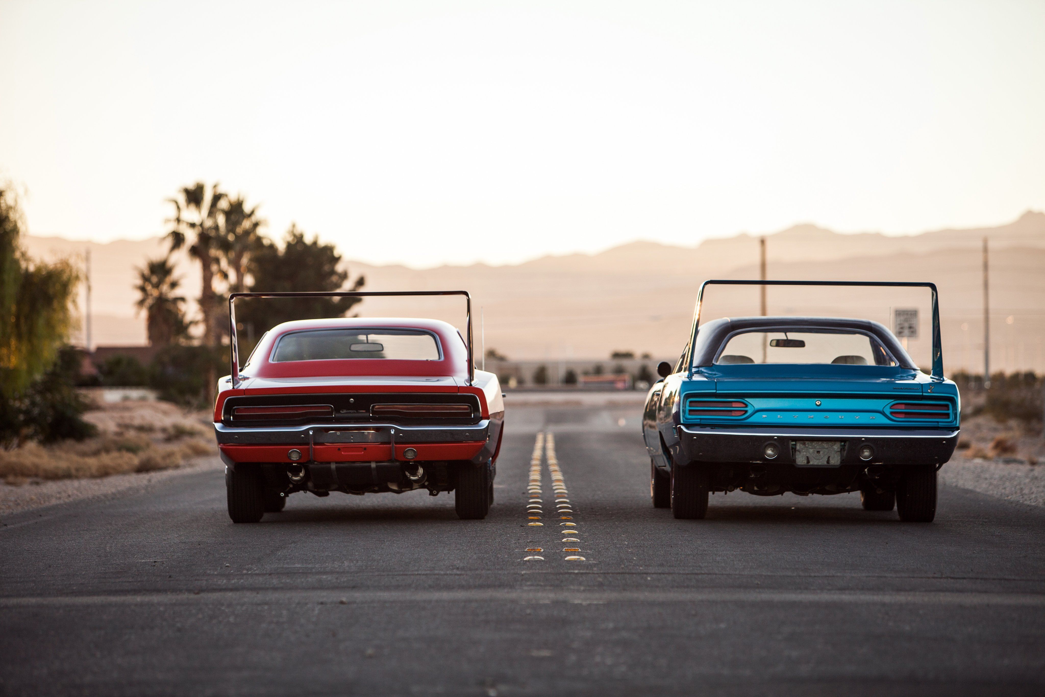Plymouth Road Runner muscle cars, 4096x2731 4K, Desktop 4K