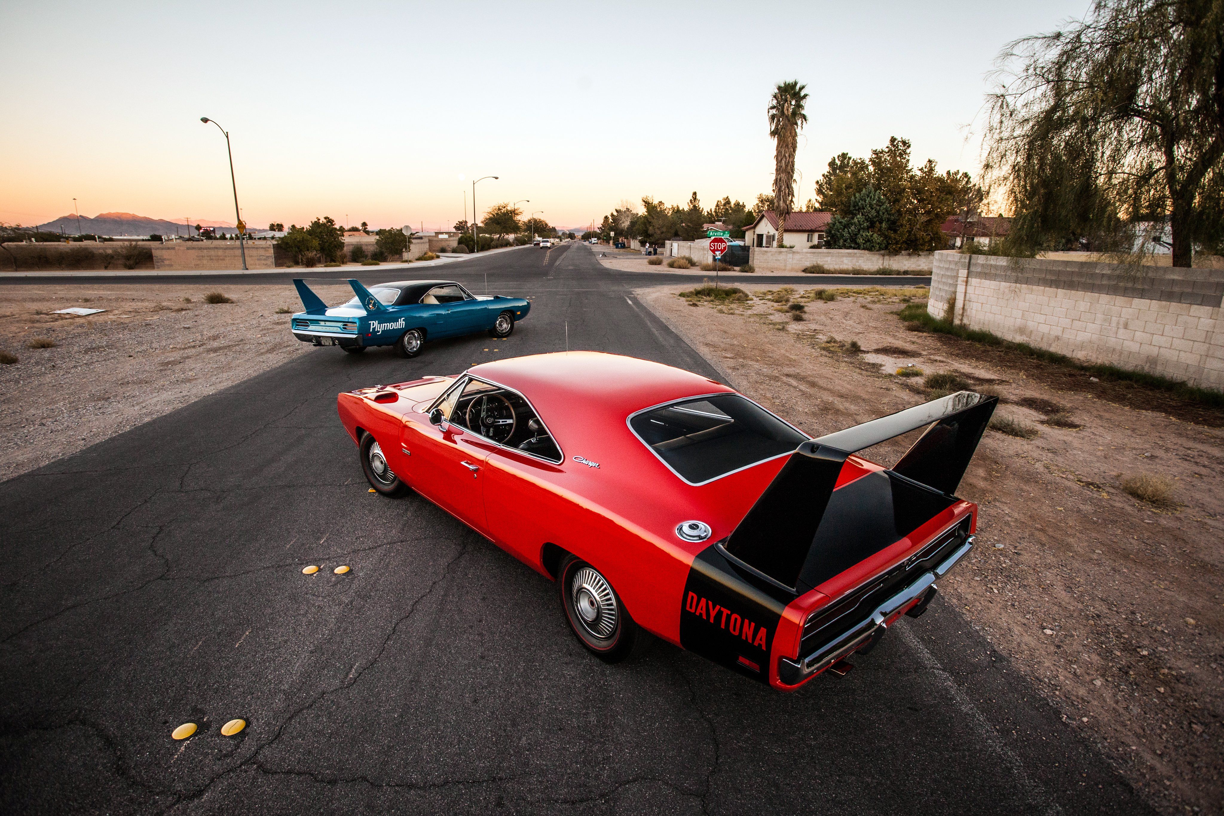 Plymouth Road Runner Superbird rossa, 4096x2731 UHD, Monitor 4K