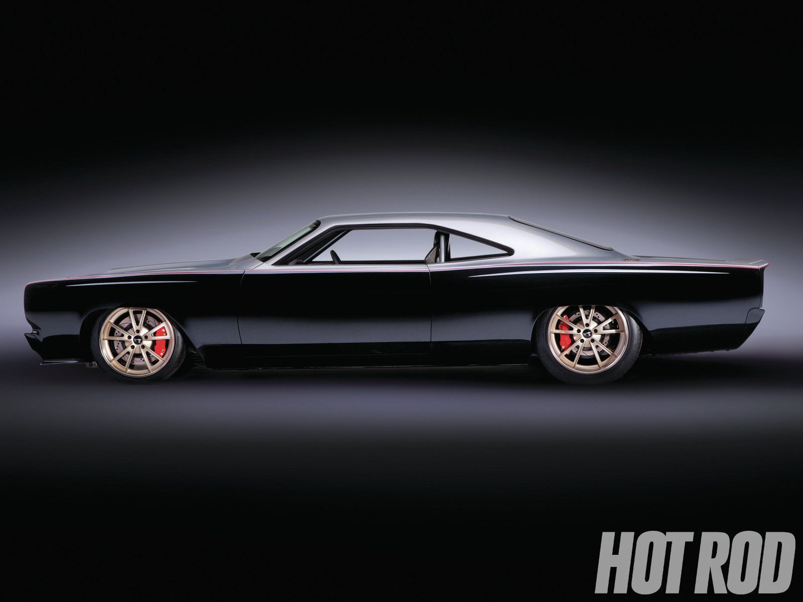 Plymouth Road Runner nera, 1600x1200 HD Ready, PC