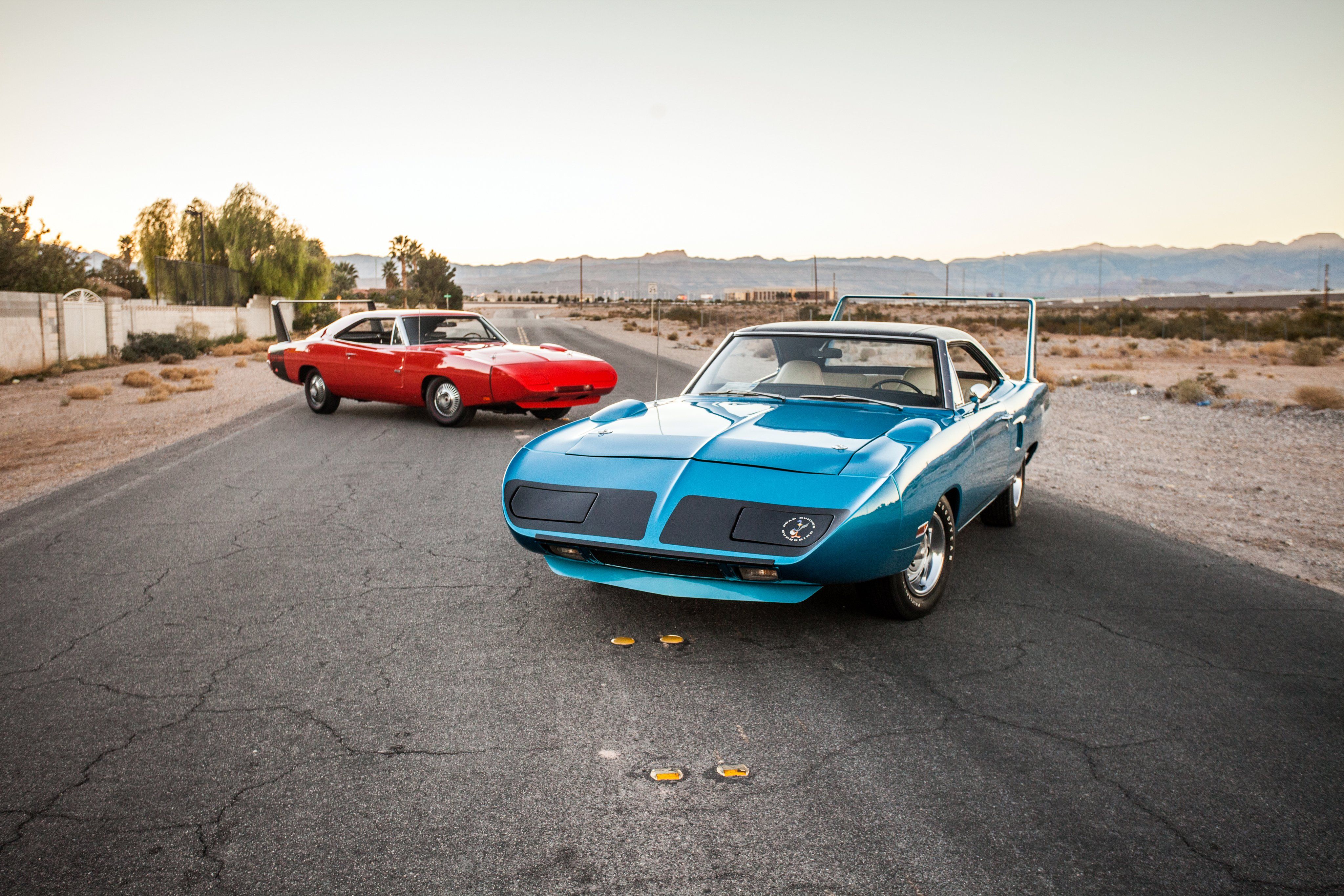 Plymouth Road Runner Superbird blu, 4096x2731 4K, Desktop 4K