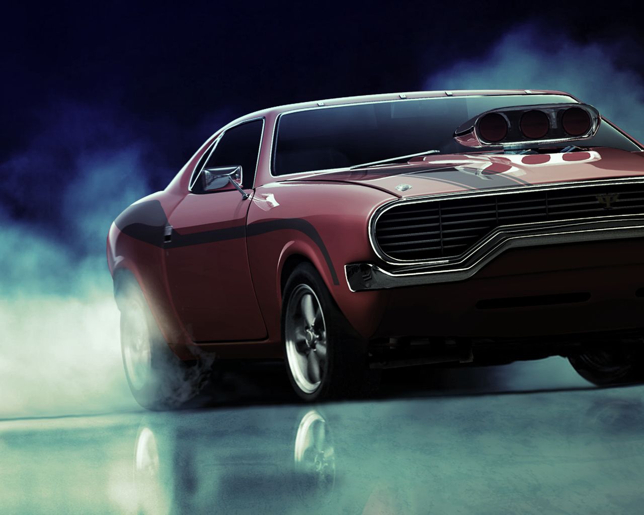 Plymouth Road Runner rossa, 1280x1024 720p, Lenovo Legion