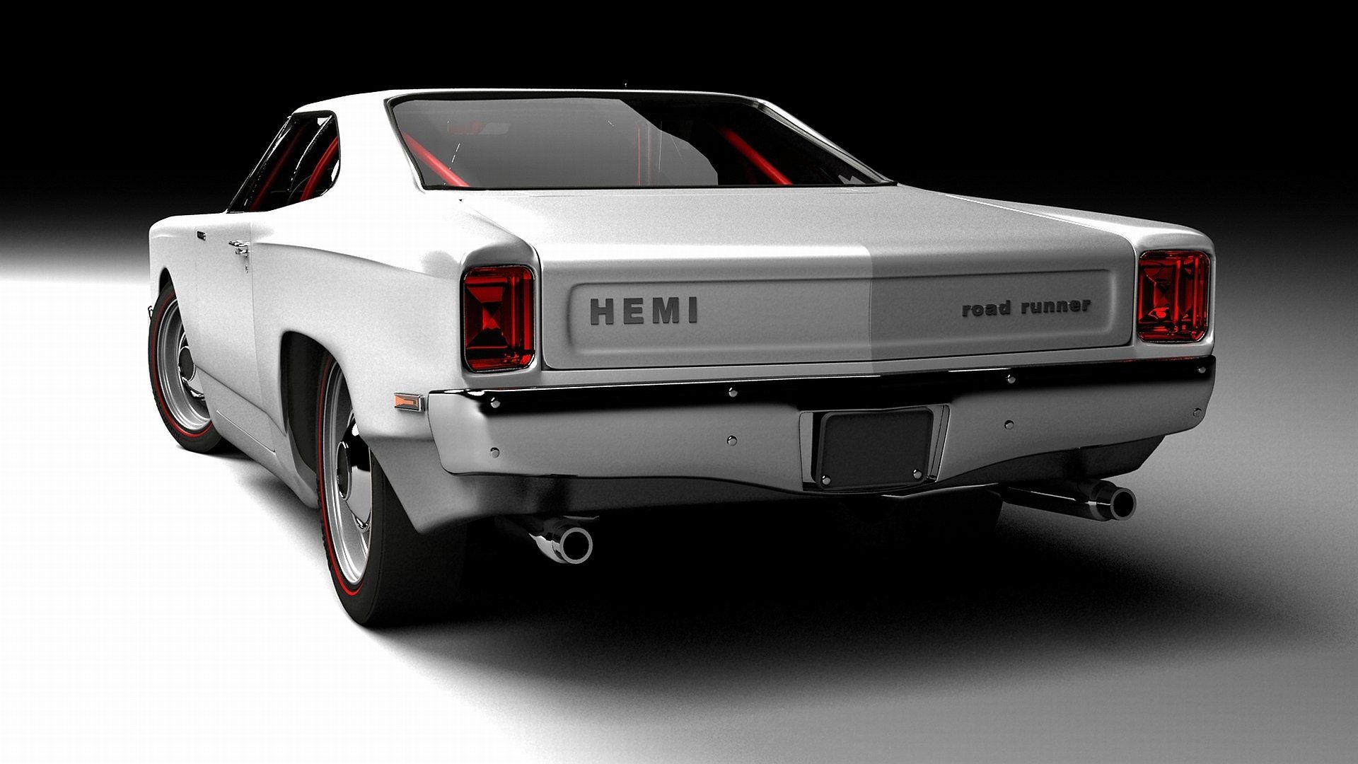 Plymouth Barracuda nera classica, 1920x1080 Full HD 1080p, Laptop