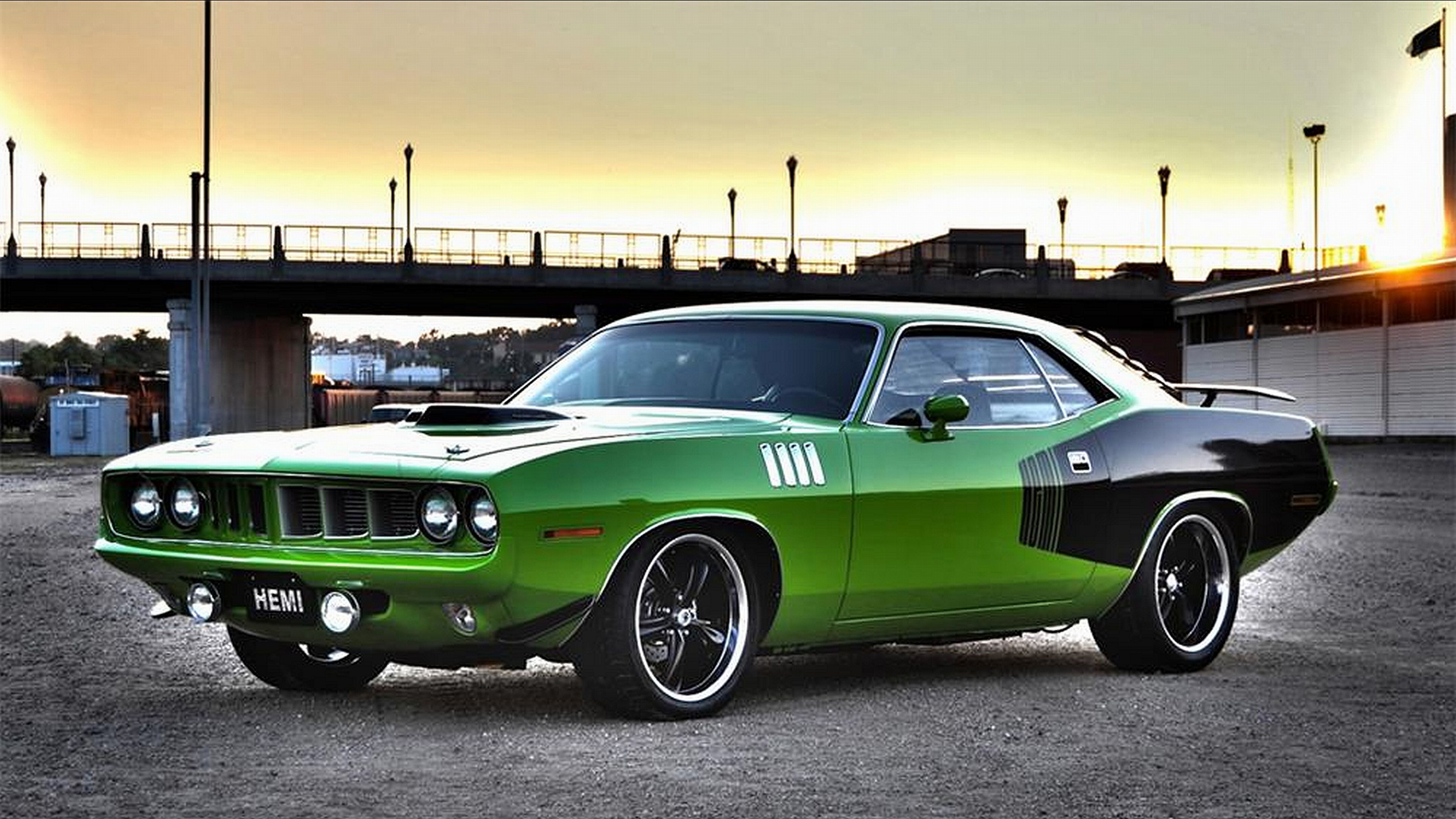 Dodge Challenger rosso con motore turbo, V8, 1920x1080 1080p, Desktop