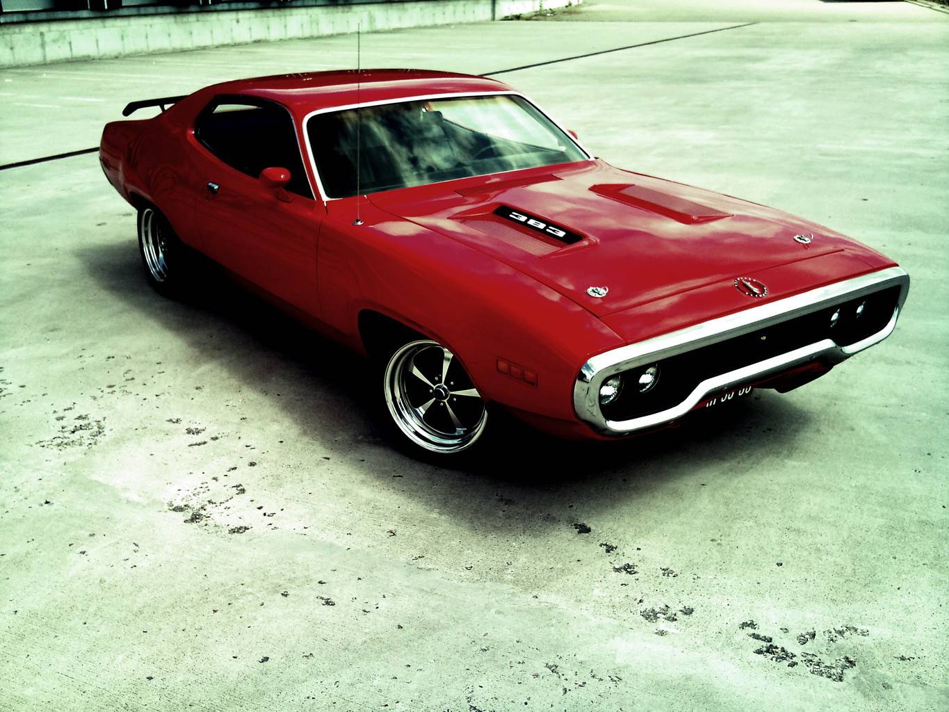 Plymouth Road Runner verde, 1024x768 HD, Desktop
