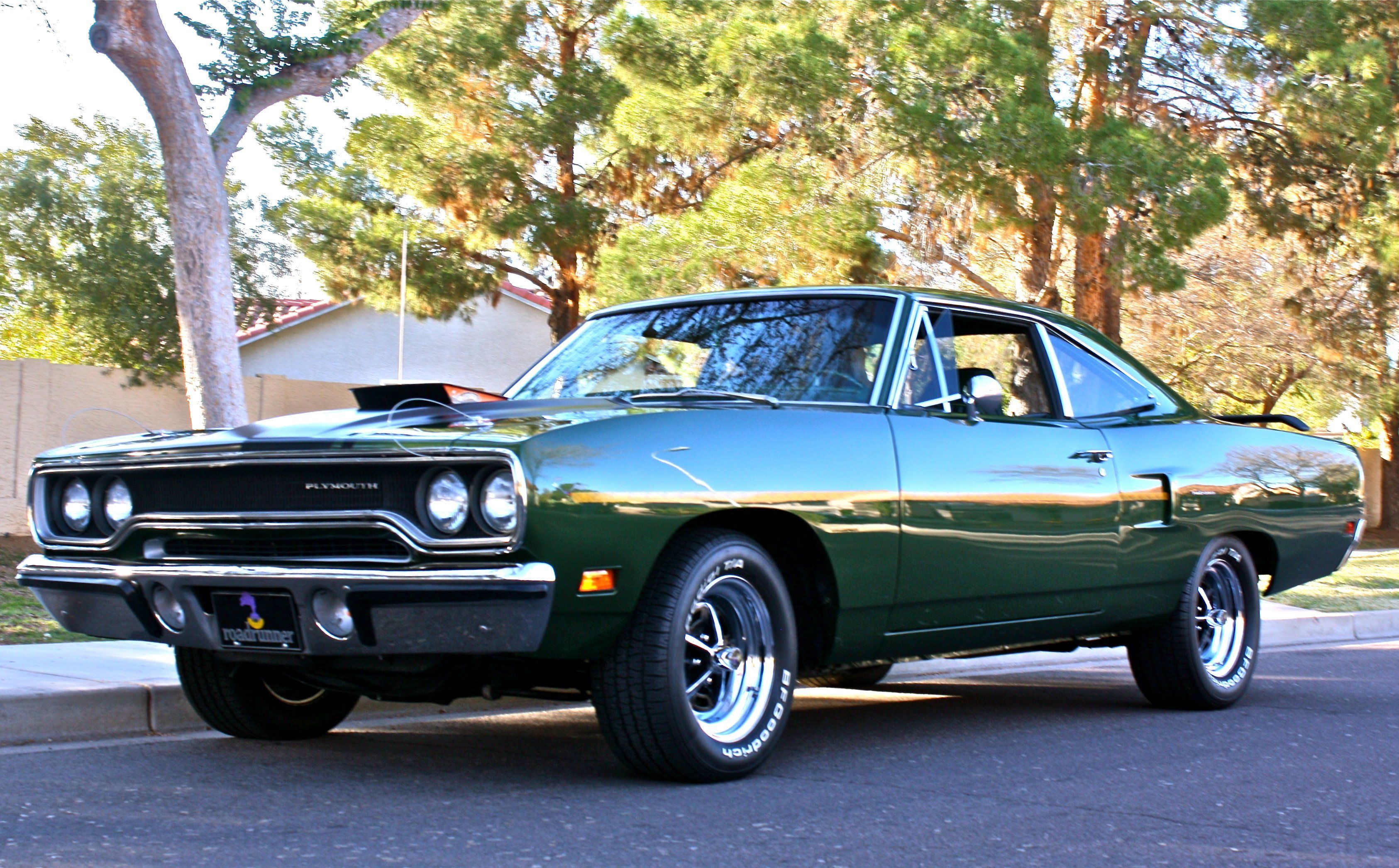 Plymouth Road Runner verde, 3371x2093 WQXGA, Desktop