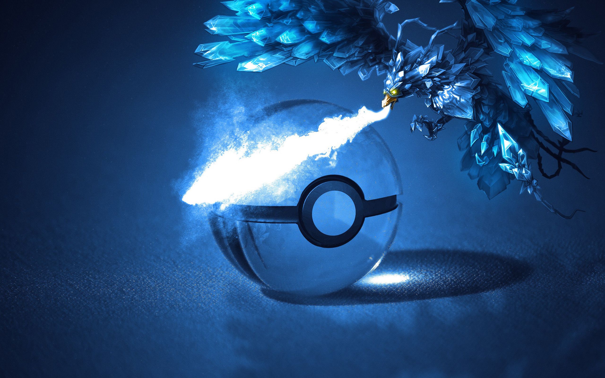Poké Ball di vetro con Articuno, 2560x1600 WQXGA, PC