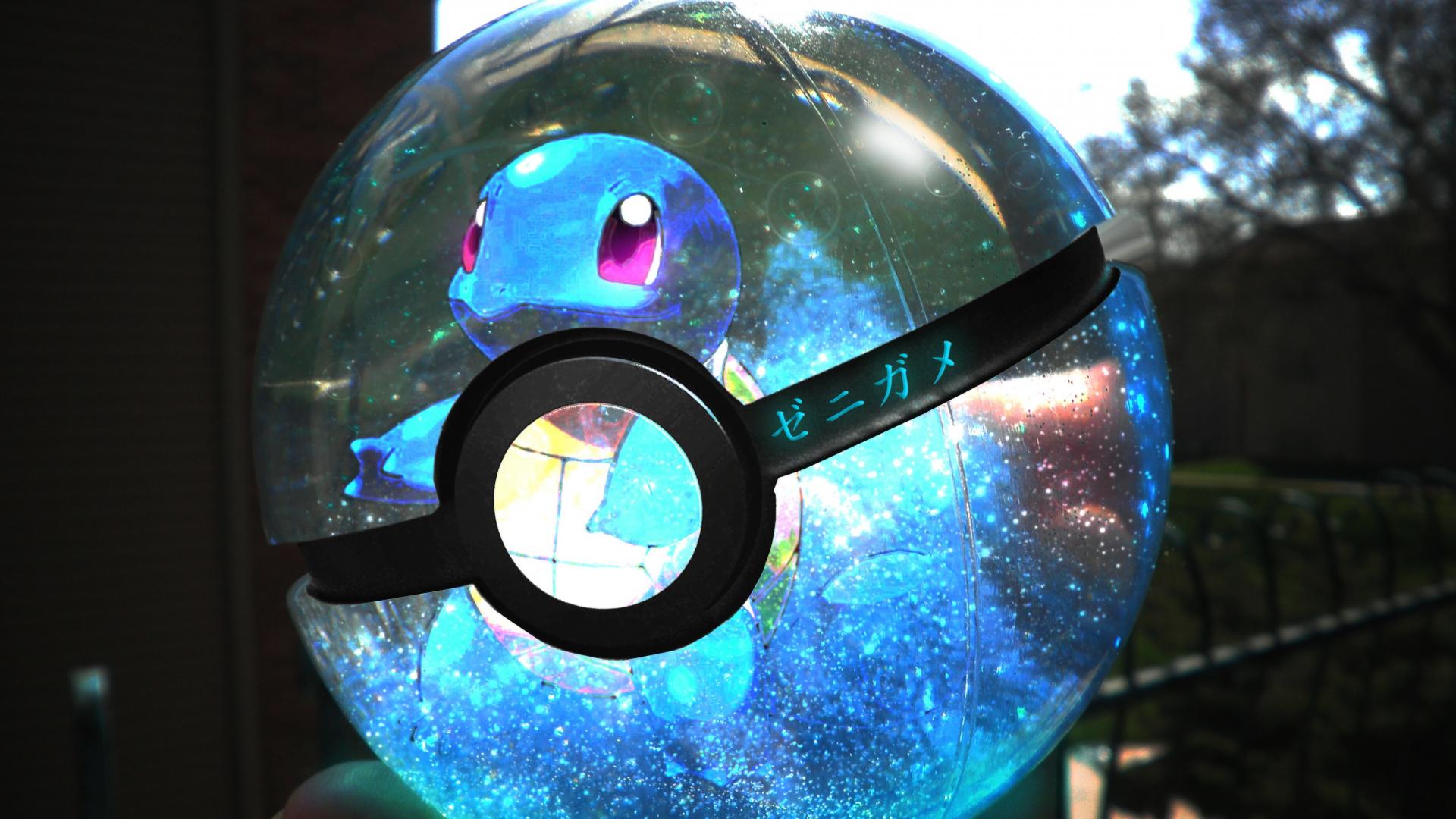 Squirtle dentro Poké Ball di vetro, 1920x1080 1080p, Laptop