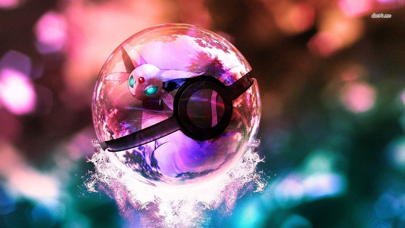 Poké Ball di vetro con Latias, 1366x768 HD, Desktop
