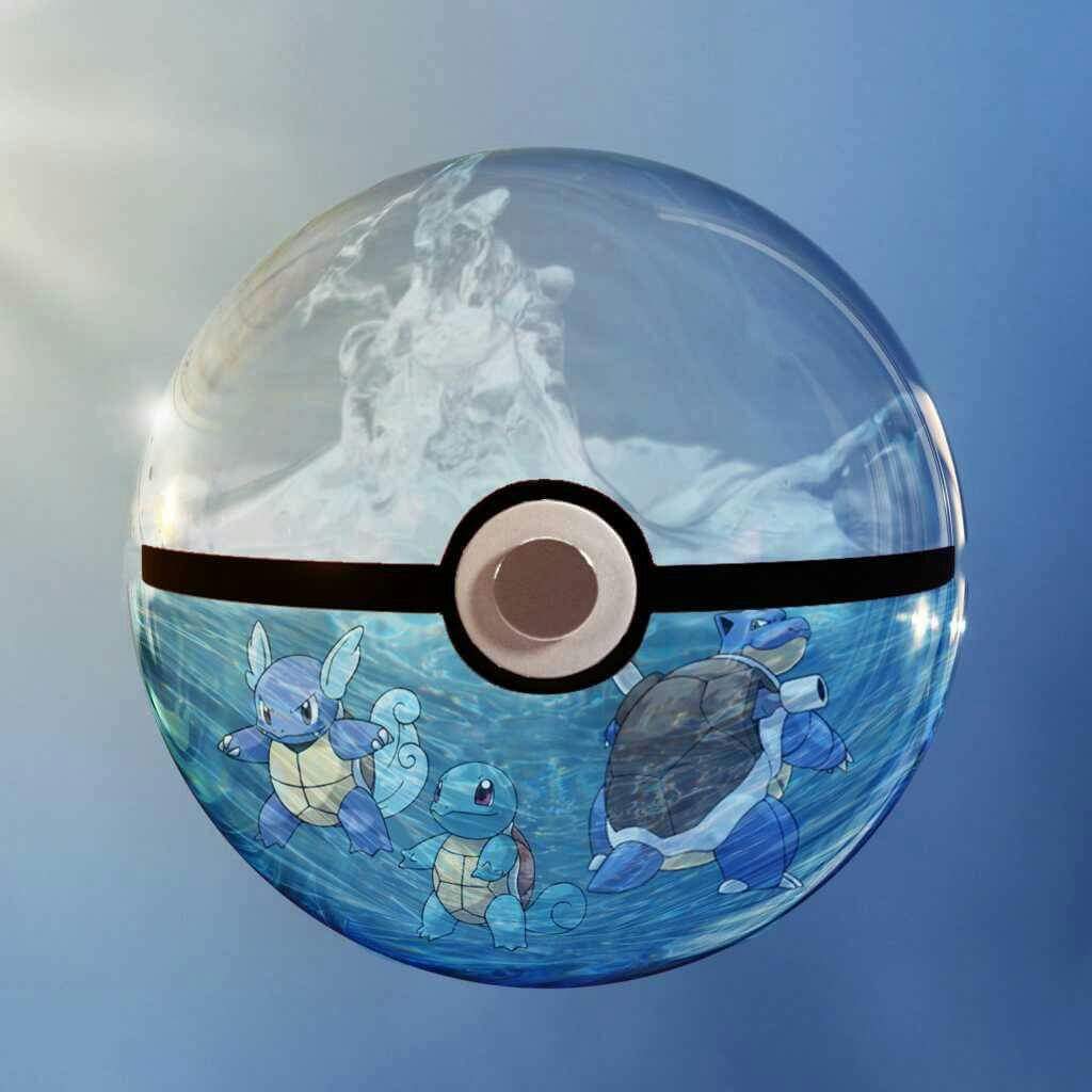 Poké Ball con Squirtle evolutivi, 1024x1024 HD, iMac