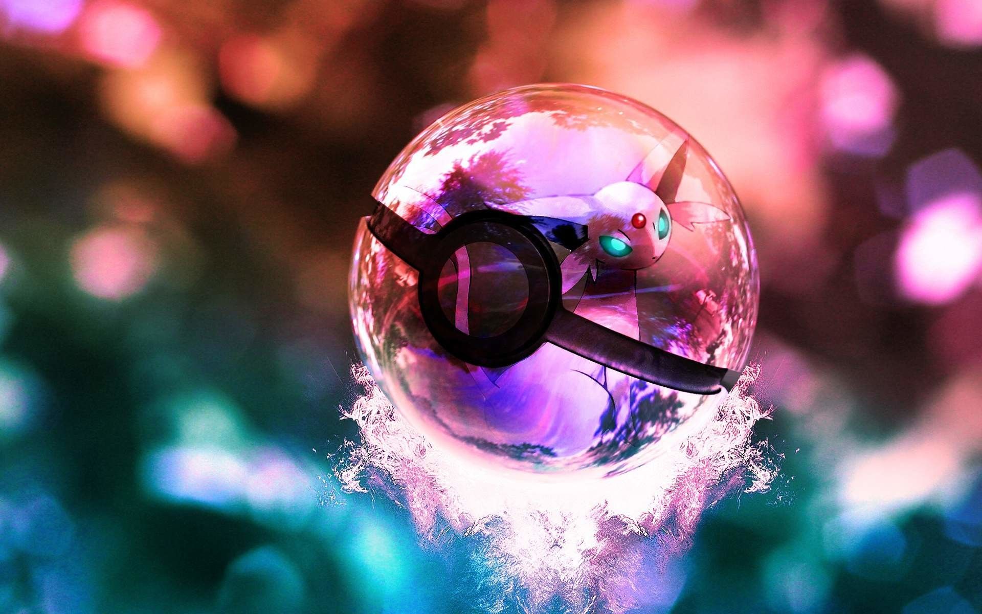 Poké Ball di vetro con creatura, 1920x1200 WUXGA, Desktop