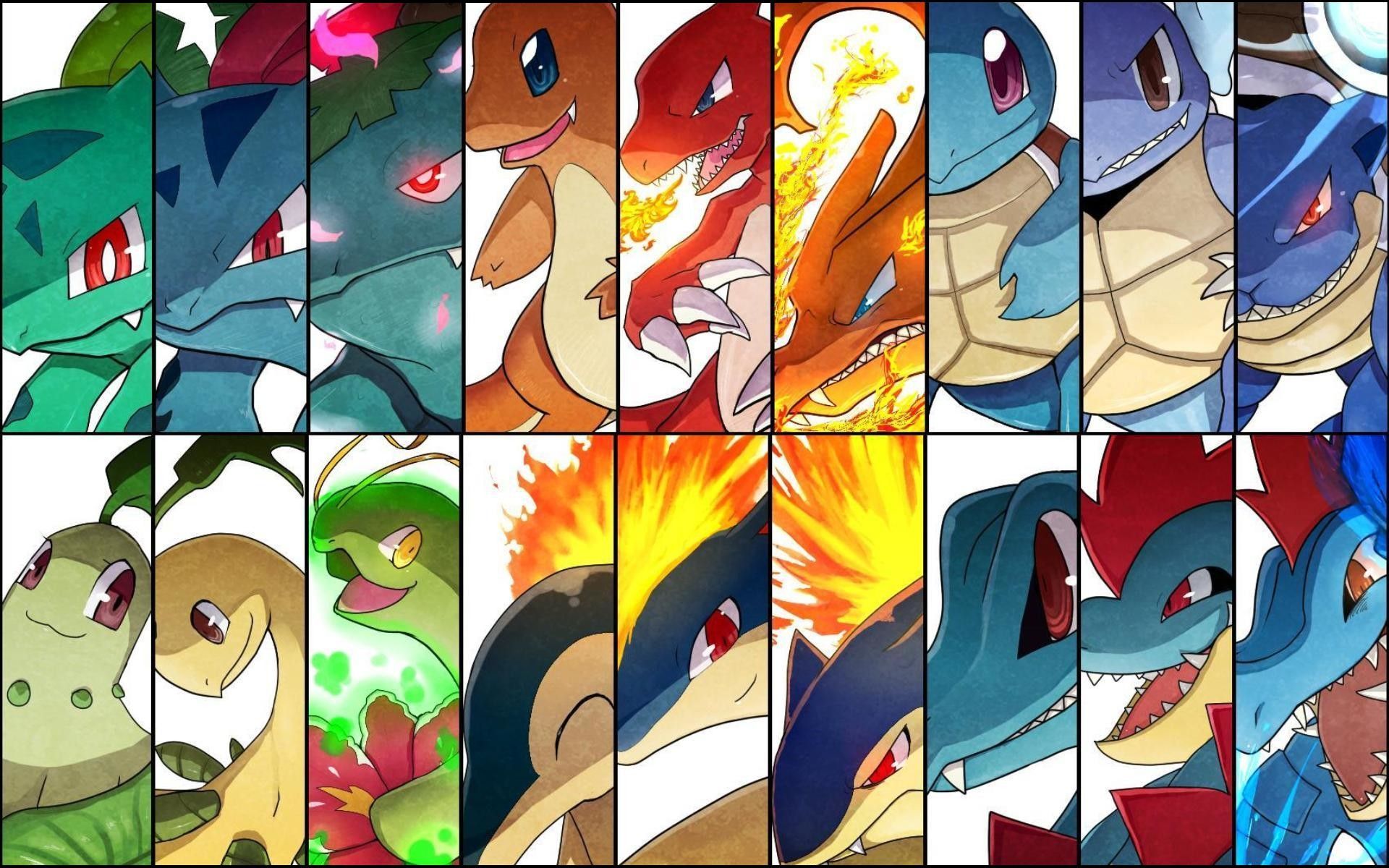 Collage Pokémon leggendari colorati, 1920x1080 1080p, Desktop