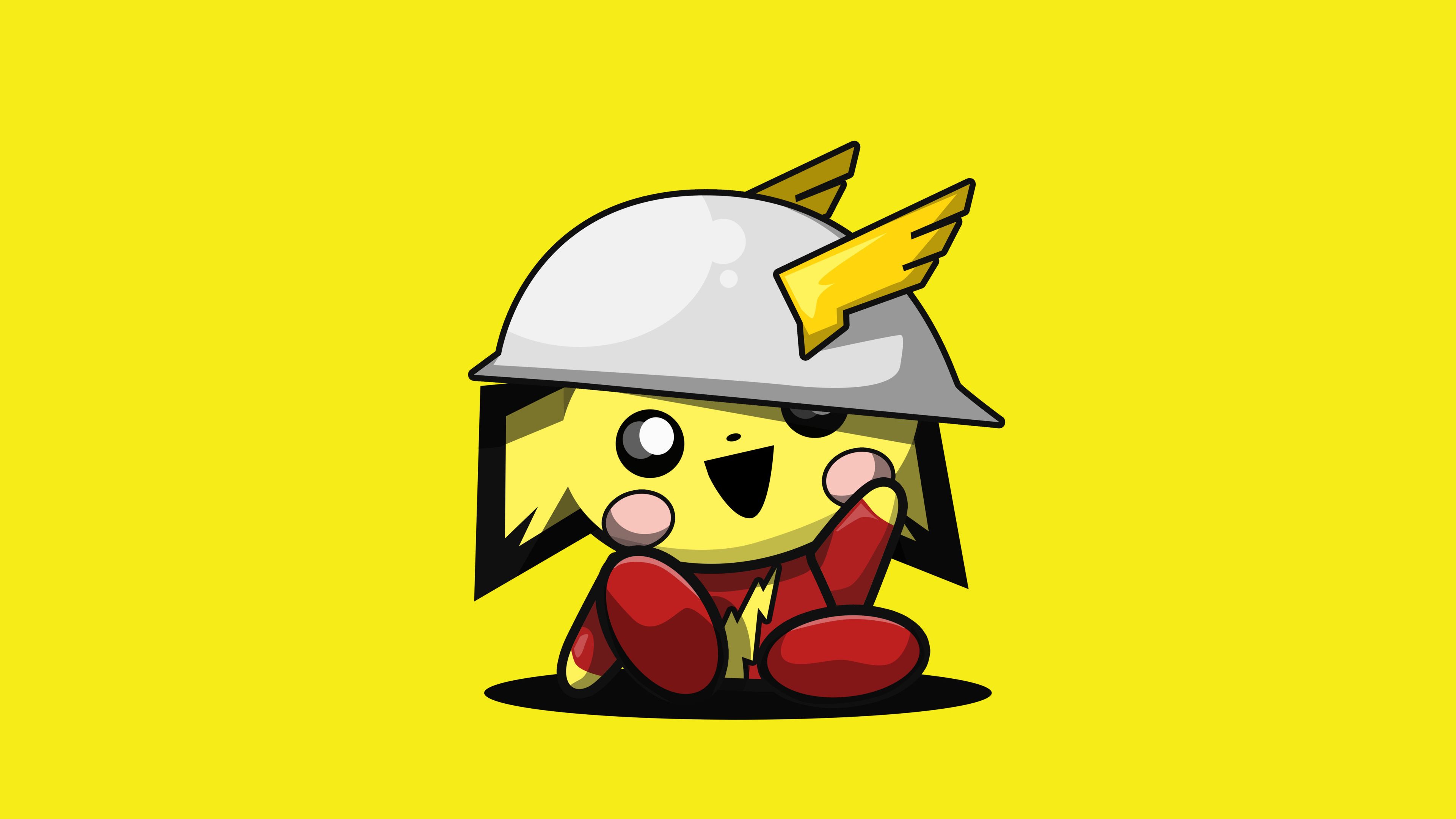 Pikachu stile logo Playboy, tipo elettro, 4000x2250 4K, Desktop 4K