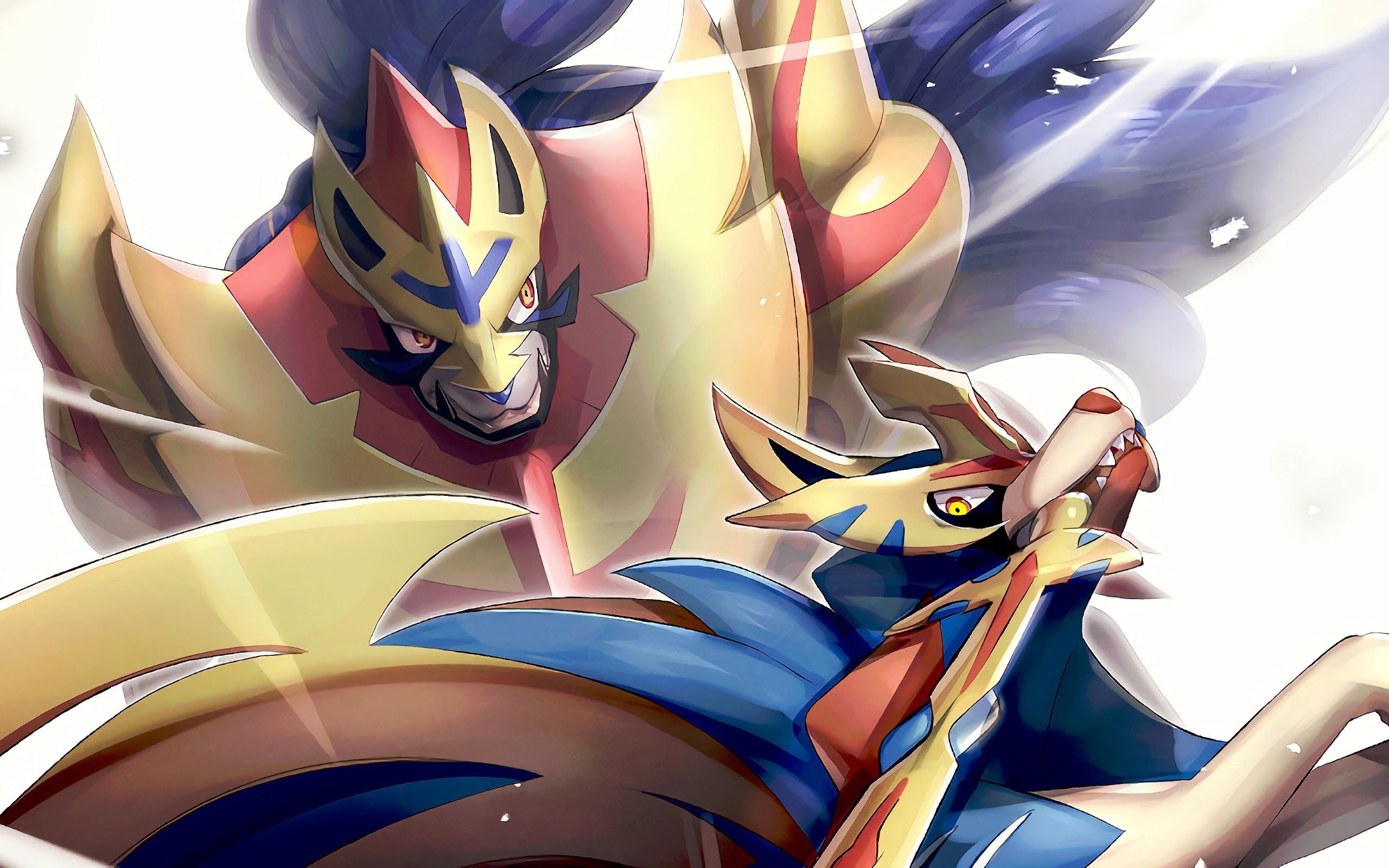 Zacian e Zamazenta Spada Scudo, 2560x1600 WQXGA, Desktop
