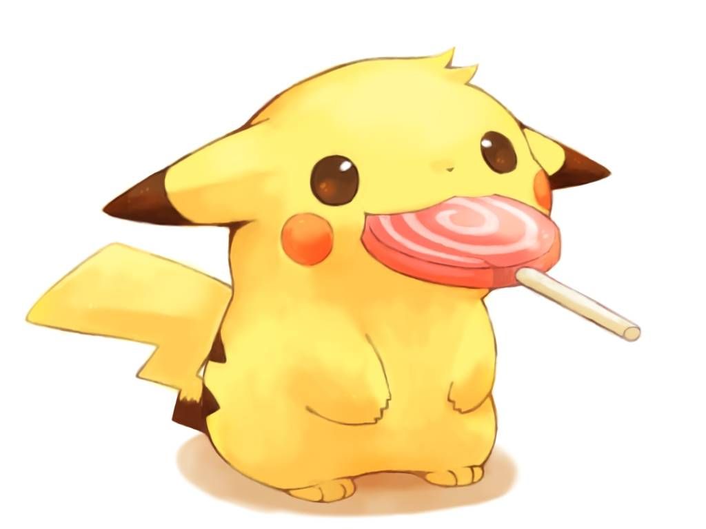 Pikachu con lecca-lecca, tipo elettro, 1024x768 HD, Laptop