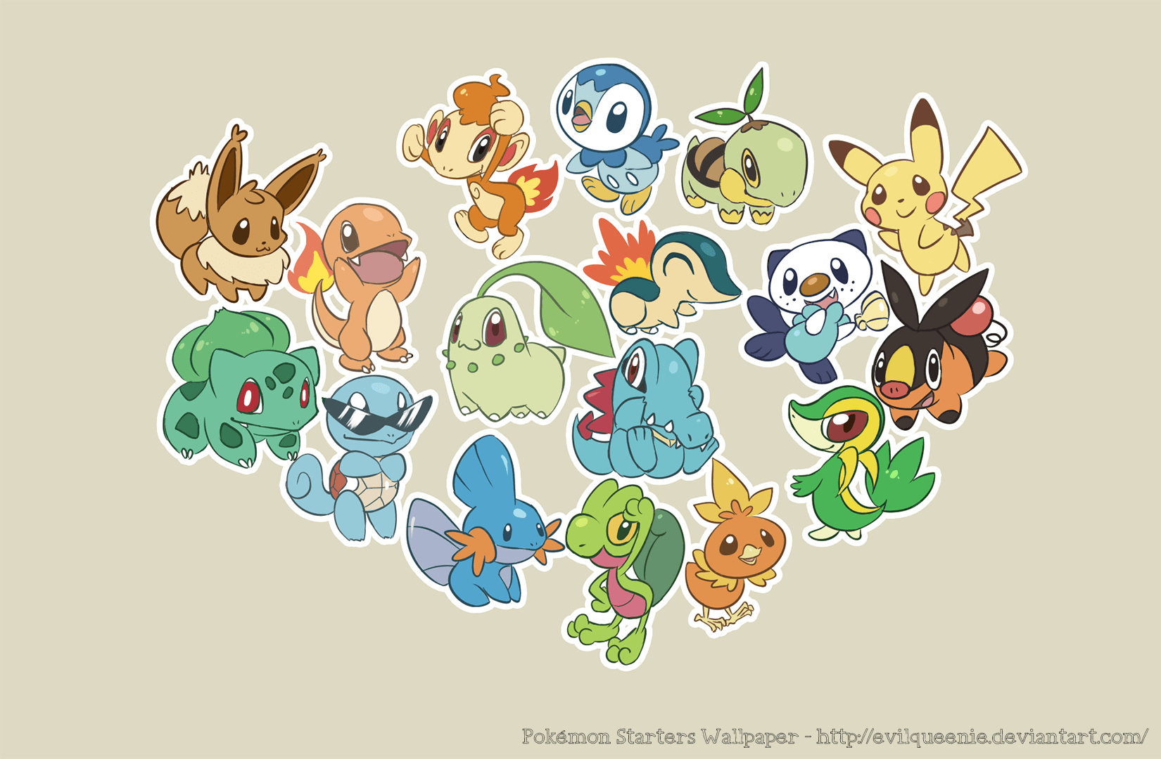 Pokémon starter carini raccolta, 1650x1080 900p, Desktop