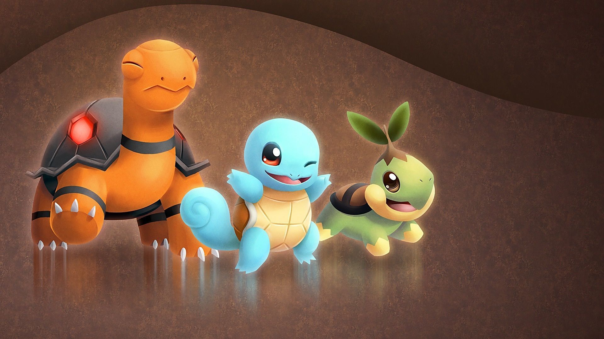 Torterra, Squirtle e Turtwig Pokémon, 1920x1080 1080p, Laptop