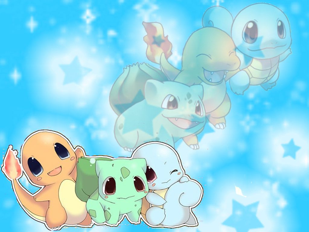Charmander Bulbasaur Squirtle Pokémon, 1024x768 HD, Laptop