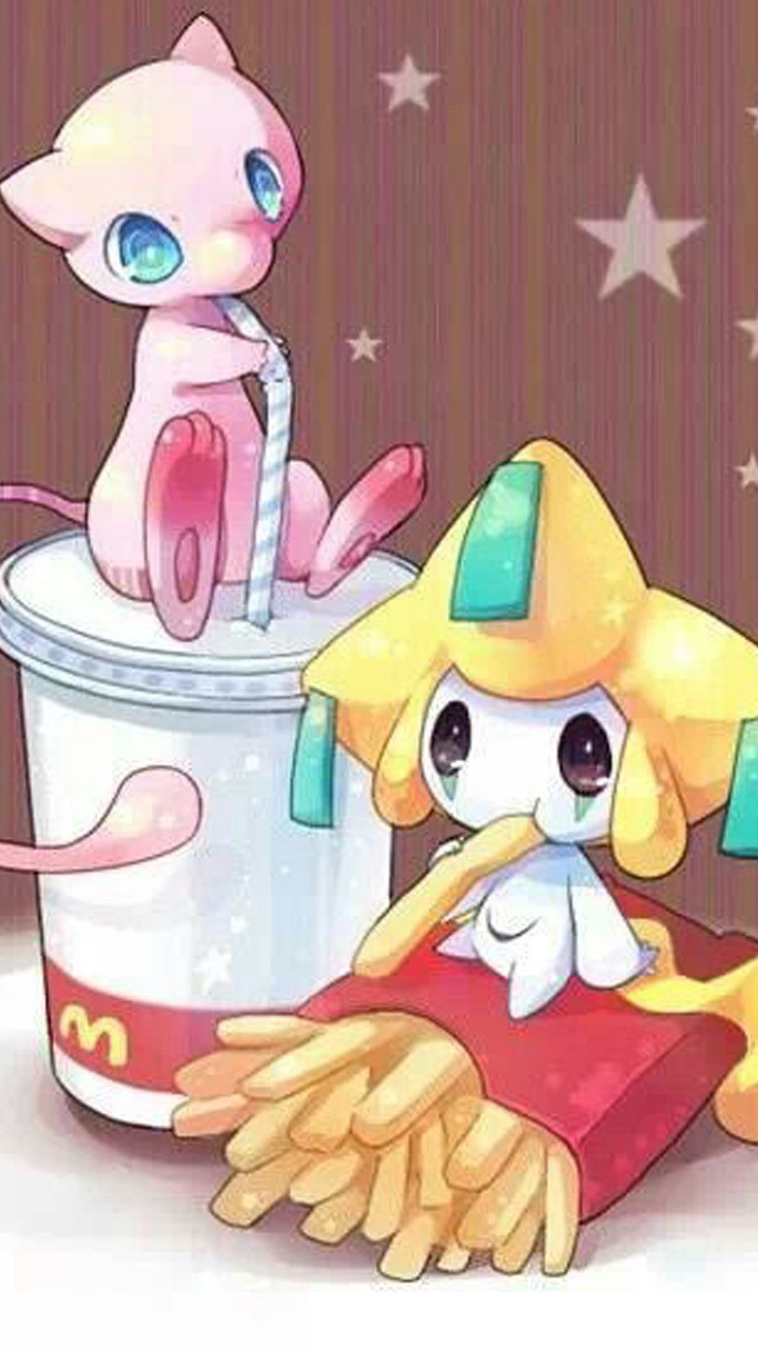 Mew e Jirachi Pokémon McDonald's, 1080x1920 Full HD Verticale, iPhone