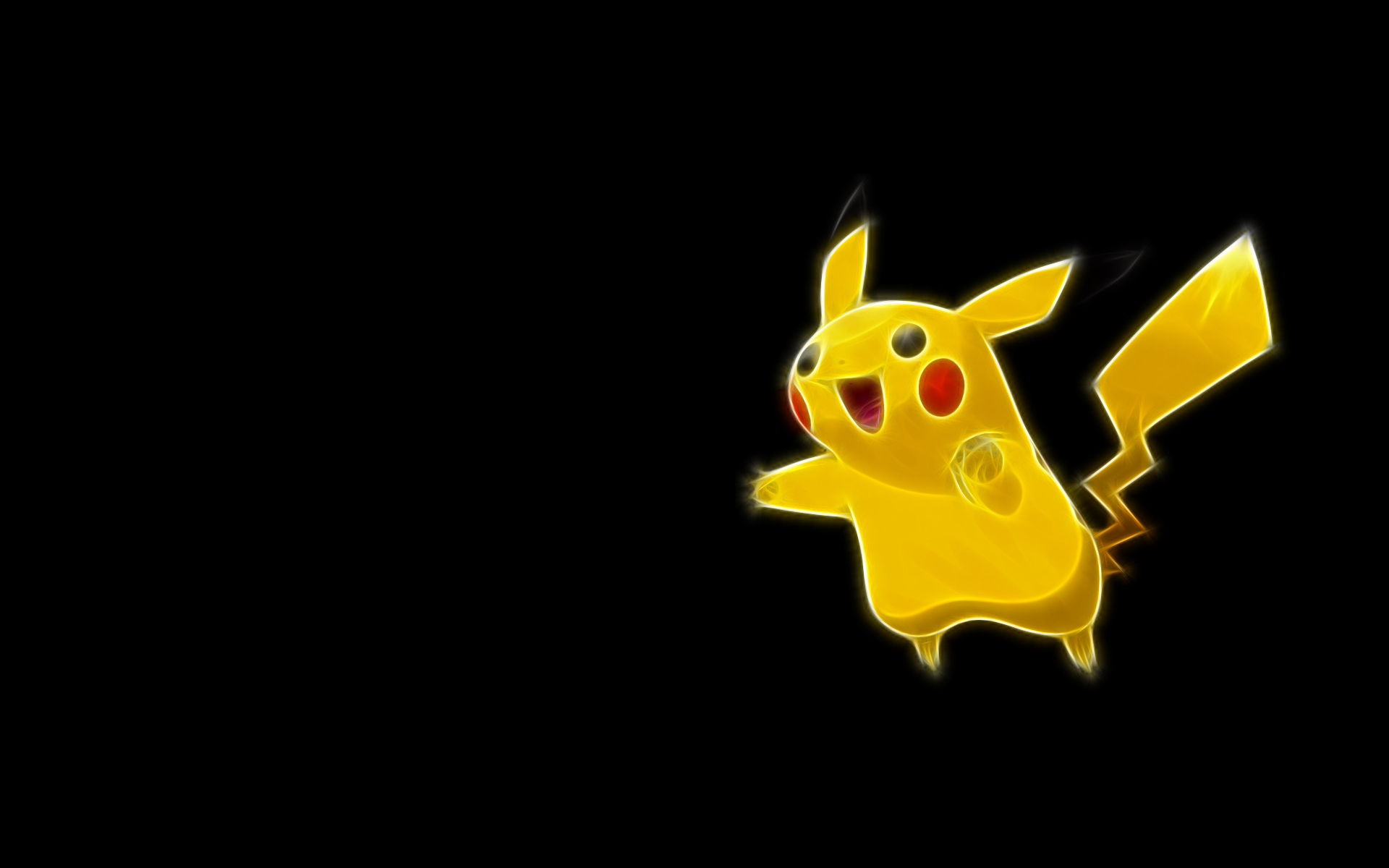Pikachu cartoon sfondo giallo, 2560x1440 2K, Desktop