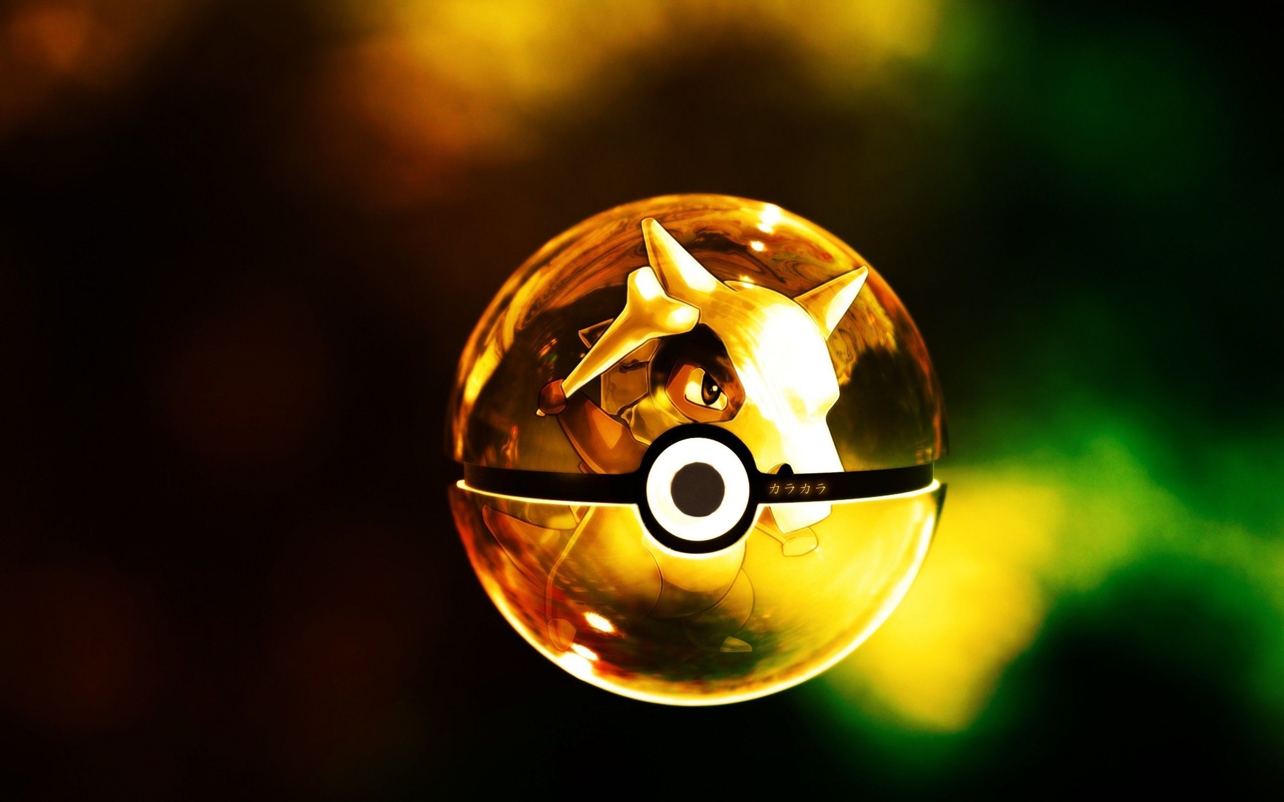 Poké Ball dorata trasparente, 2560x1600 2K+, Desktop