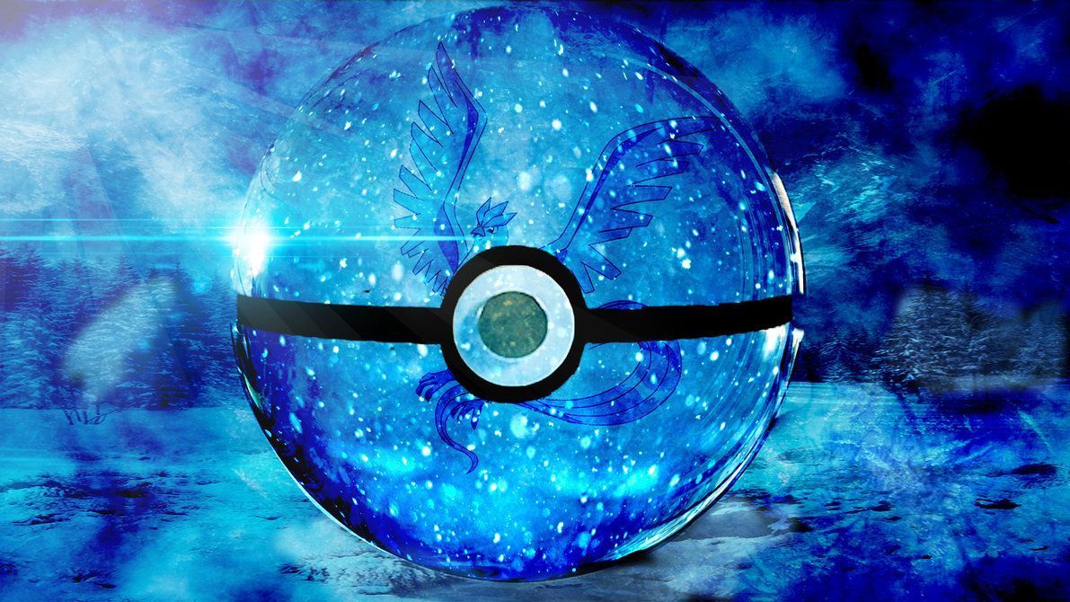 Poké Ball blu galassia, 1191x670 HD, Desktop