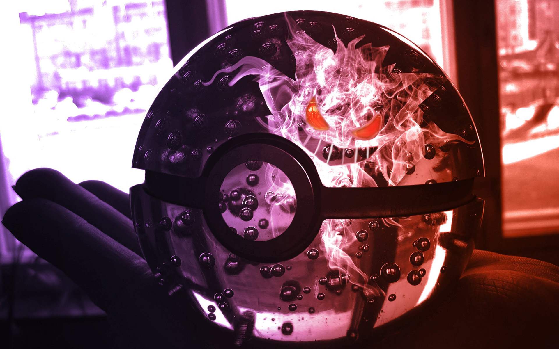 Poké Ball con fumo mistico, 1920x1200 Full HD+ WUXGA, Desktop