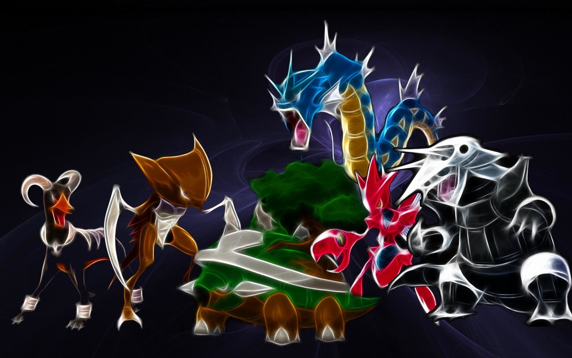 Pokémon cromatici stile fractal, 1920x1200 WUXGA, Laptop