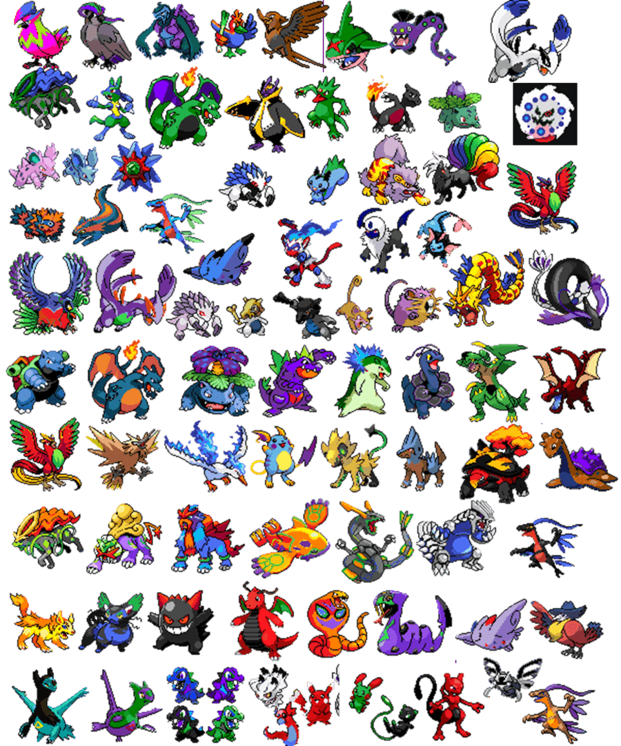 Griglia sprite Pokémon shiny, 900x1081 Verticale, Xiaomi