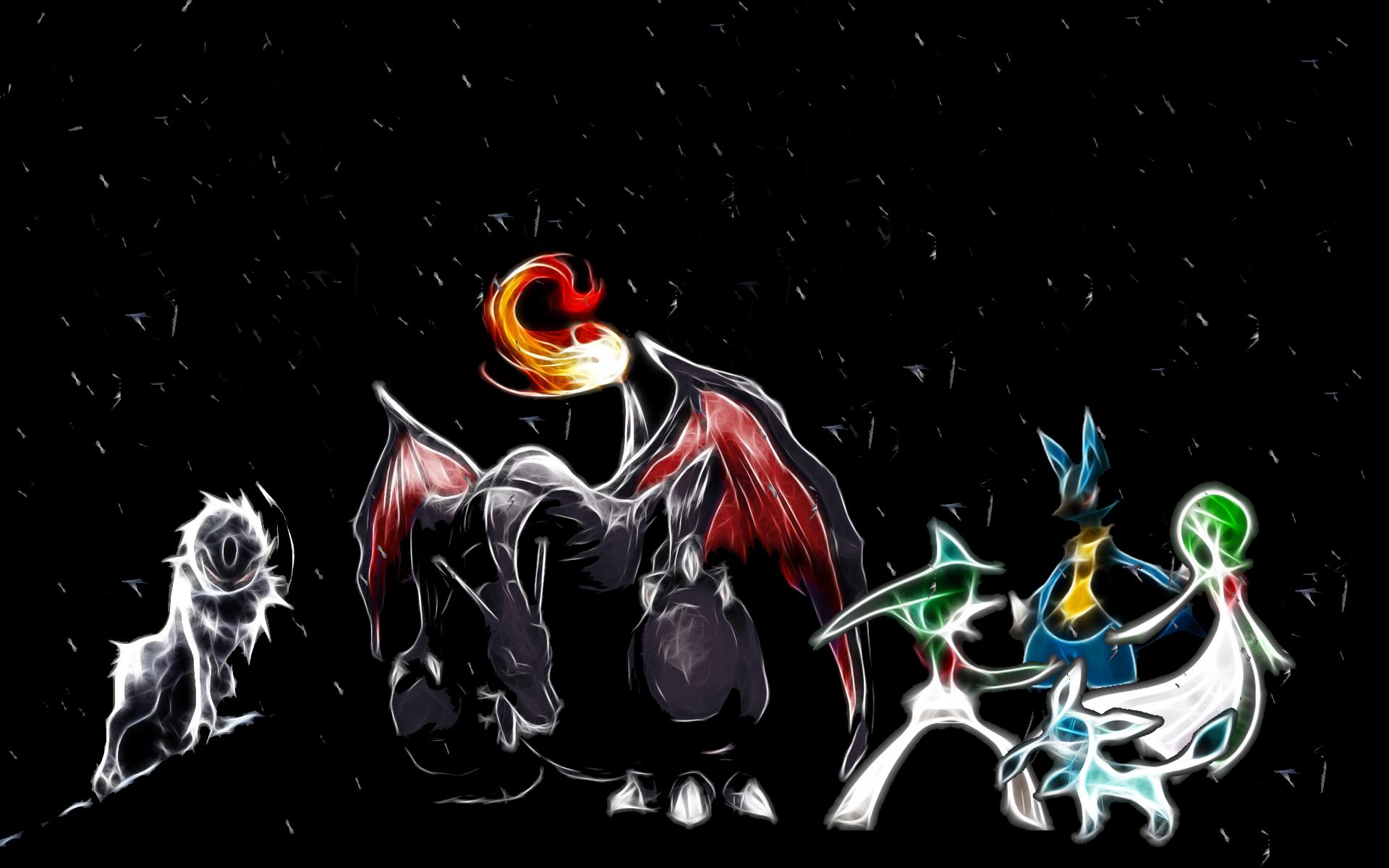 Pokémon cromatici stile fractal art, 1920x1200 WUXGA, PC