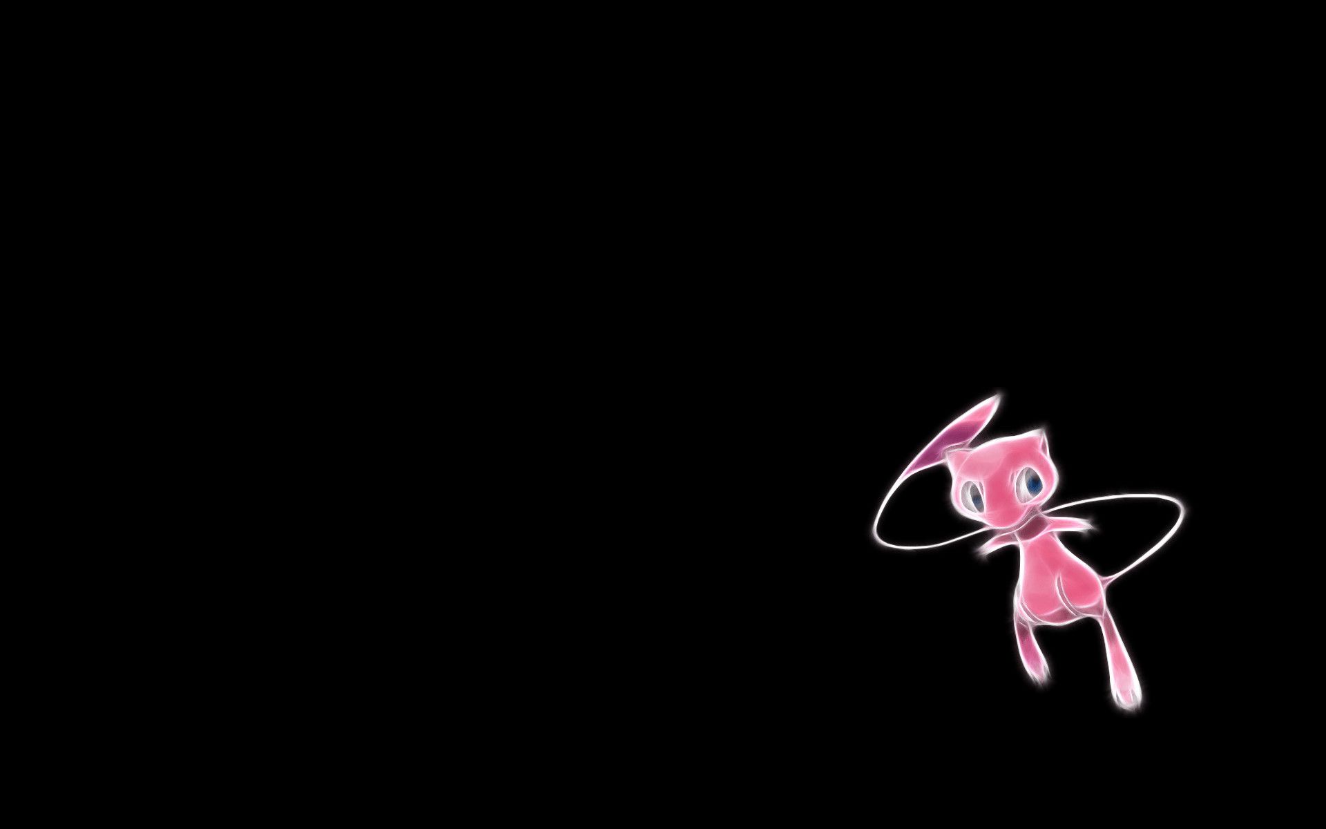 Mew rosa sfondo nero, 1920x1200 Full HD+, Laptop